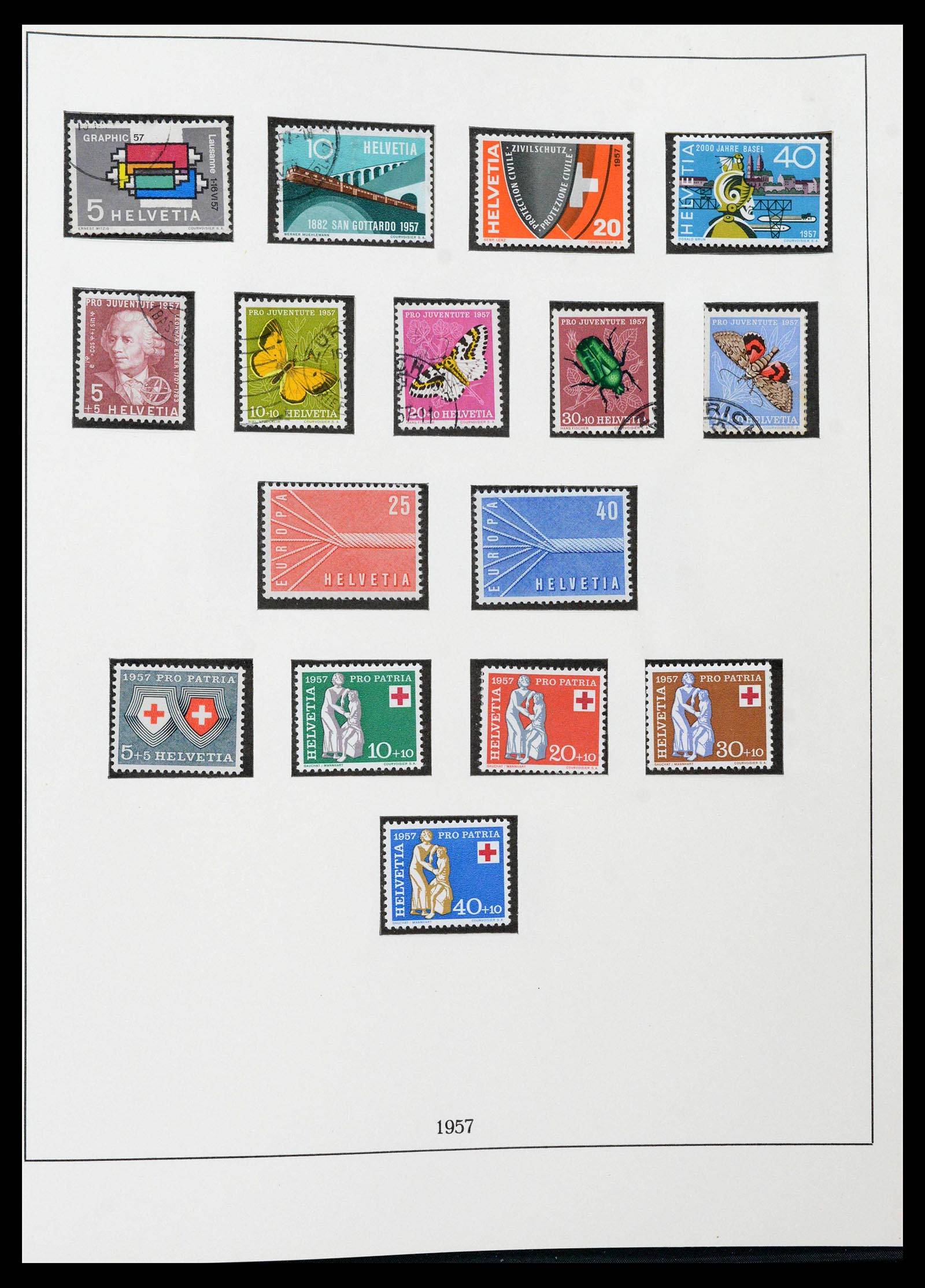 39235 0056 - Stamp collection 39235 Switzerland 1843-1960.