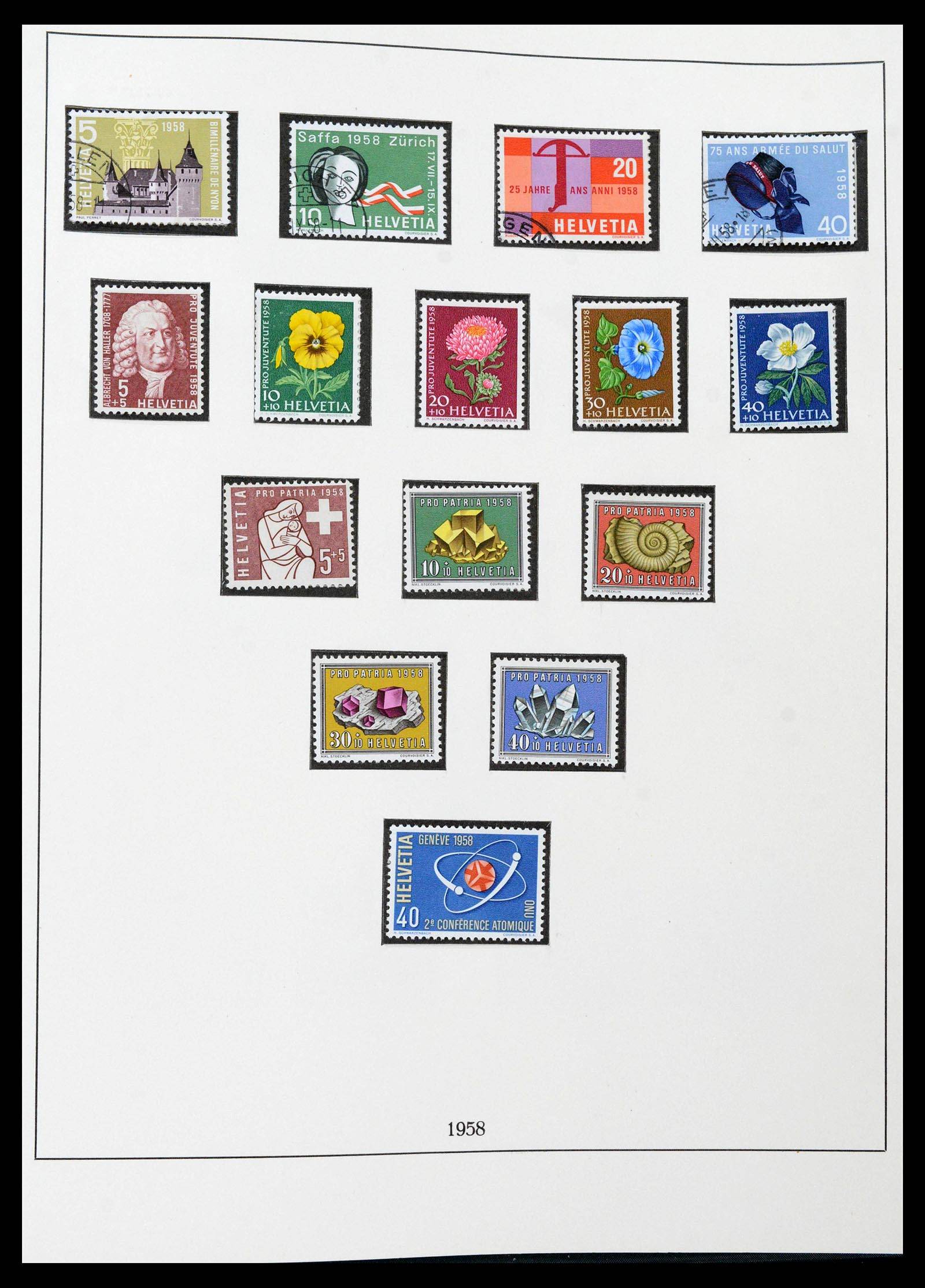 39235 0057 - Stamp collection 39235 Switzerland 1843-1960.