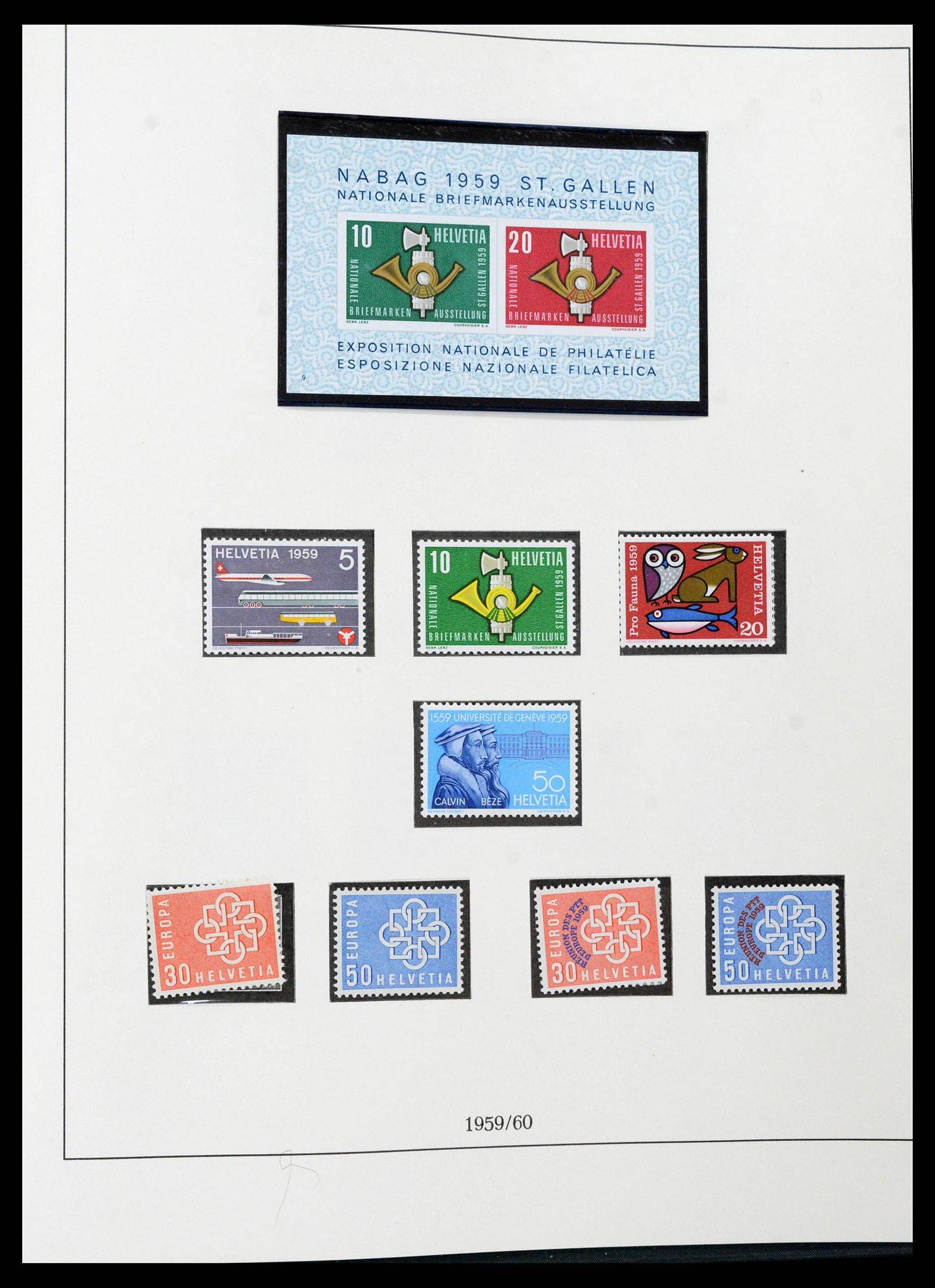 39235 0058 - Stamp collection 39235 Switzerland 1843-1960.