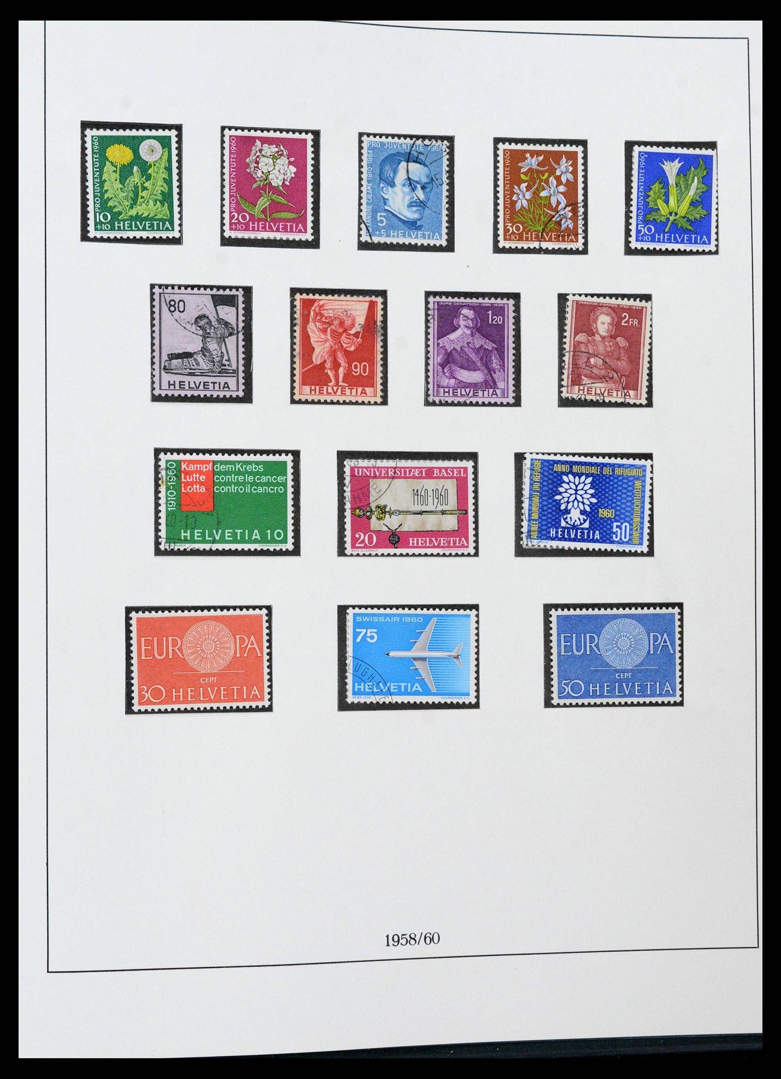 39235 0060 - Stamp collection 39235 Switzerland 1843-1960.