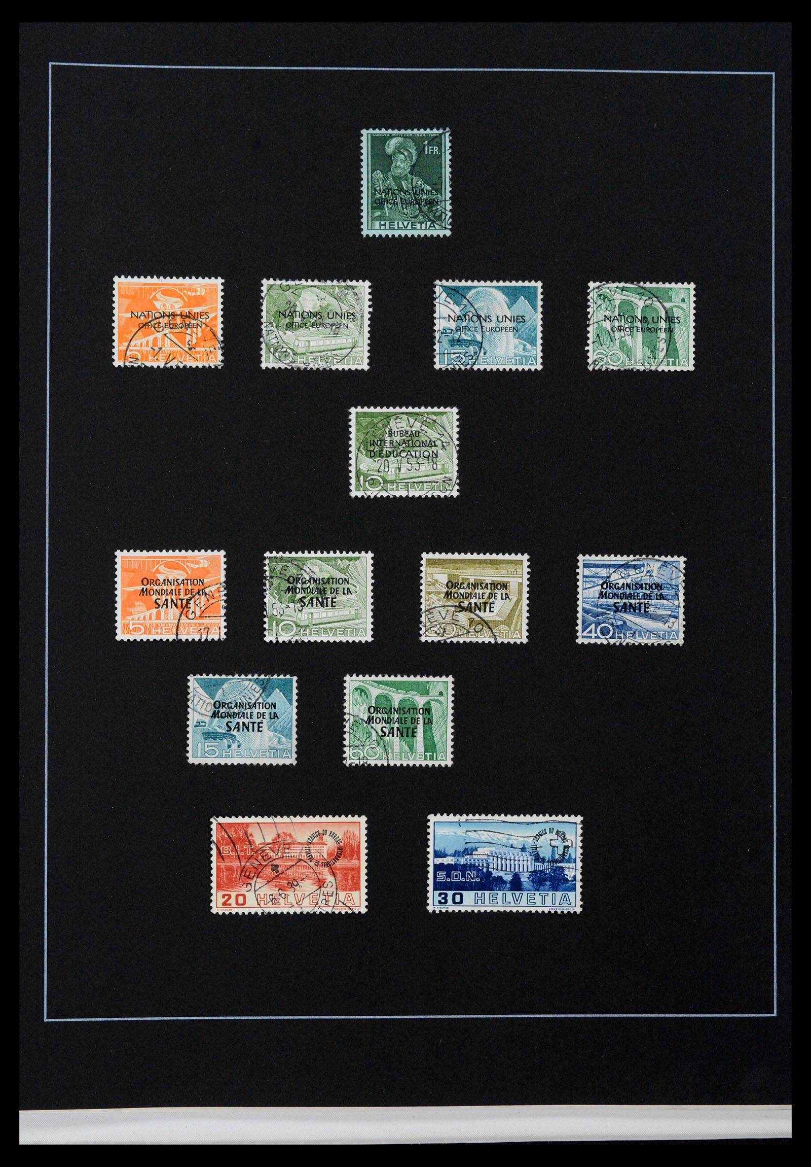 39235 0081 - Stamp collection 39235 Switzerland 1843-1960.
