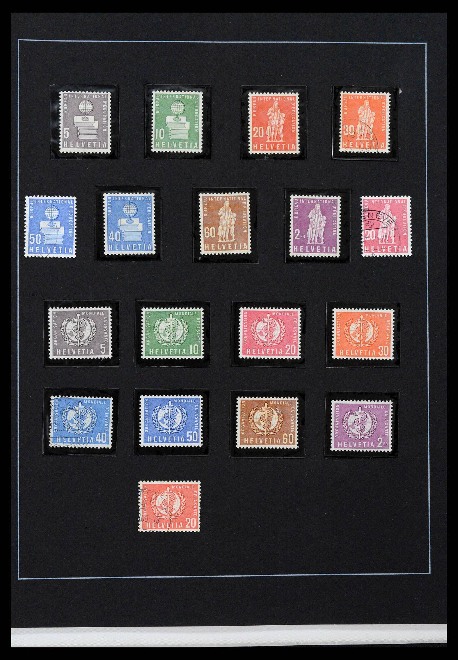 39235 0085 - Stamp collection 39235 Switzerland 1843-1960.