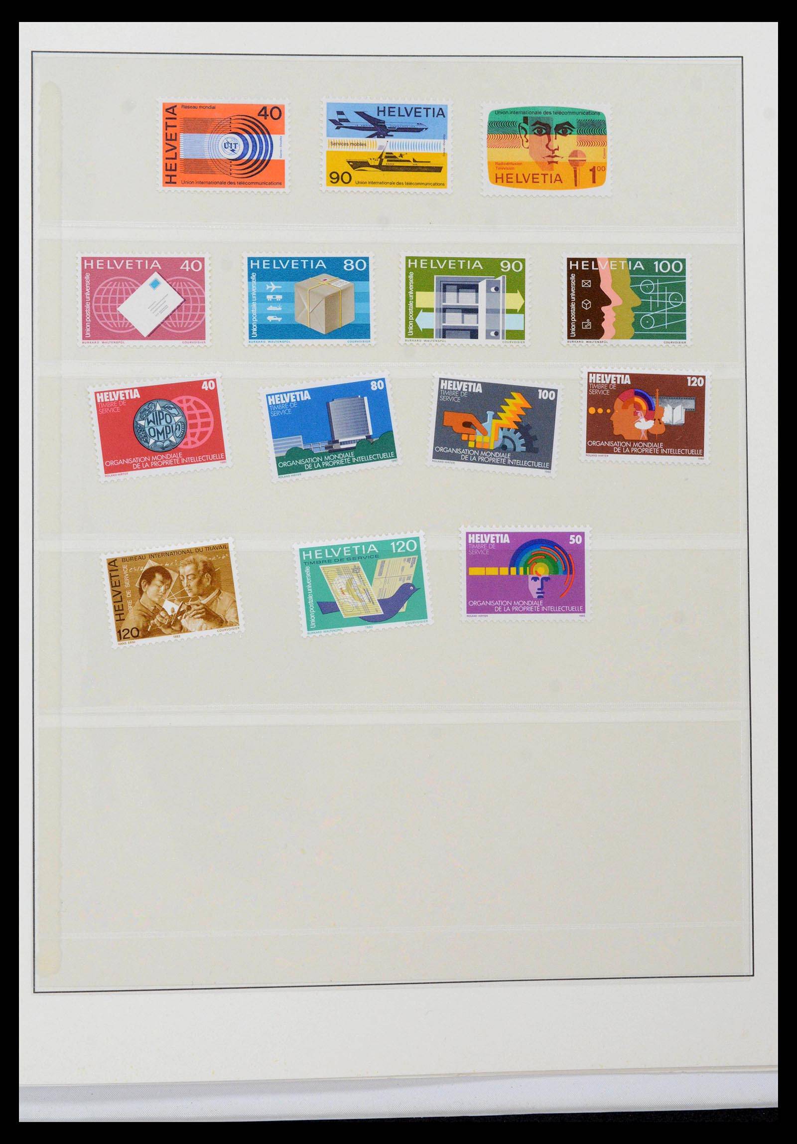 39235 0089 - Stamp collection 39235 Switzerland 1843-1960.