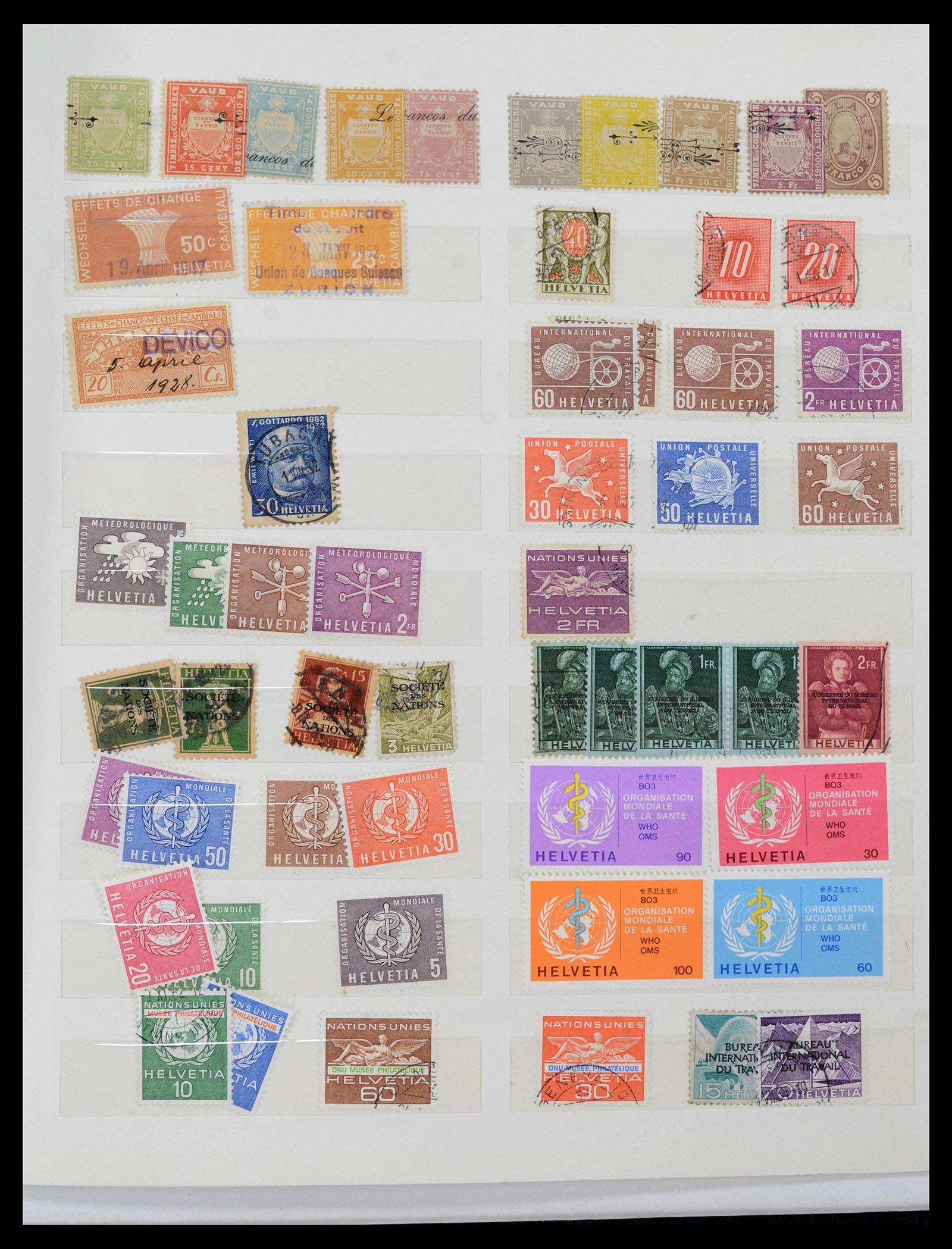 39235 0090 - Stamp collection 39235 Switzerland 1843-1960.