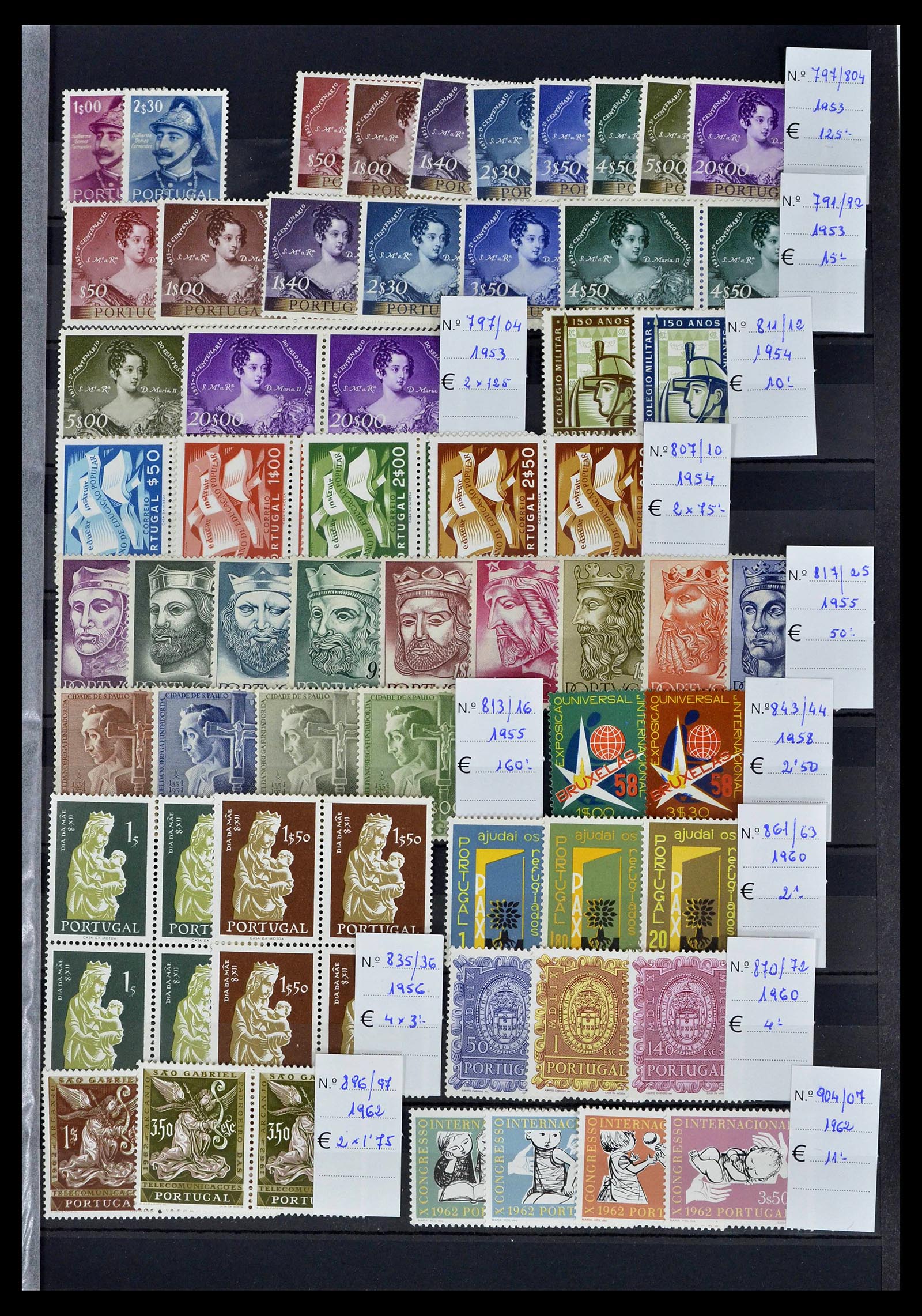 39236 0010 - Stamp collection 39236 European countries 40s-60s.