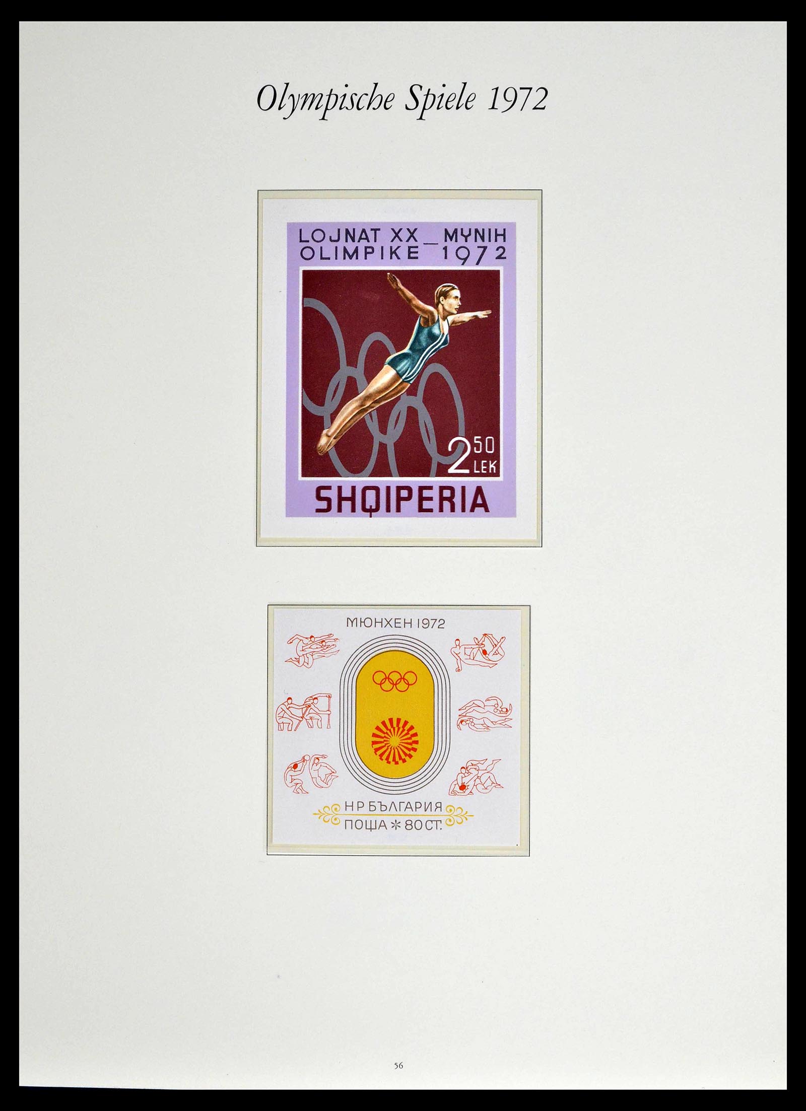 39237 0001 - Postzegelverzameling 39237 Olympische Spelen 1972.