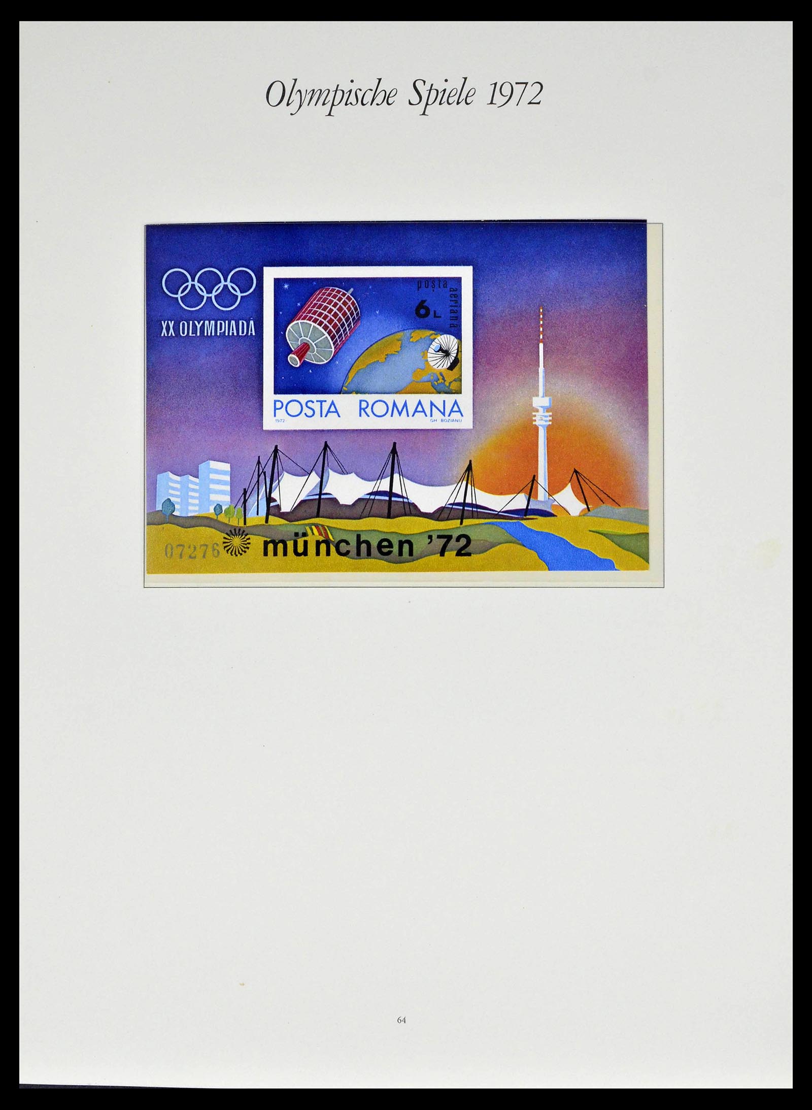 39237 0009 - Postzegelverzameling 39237 Olympische Spelen 1972.