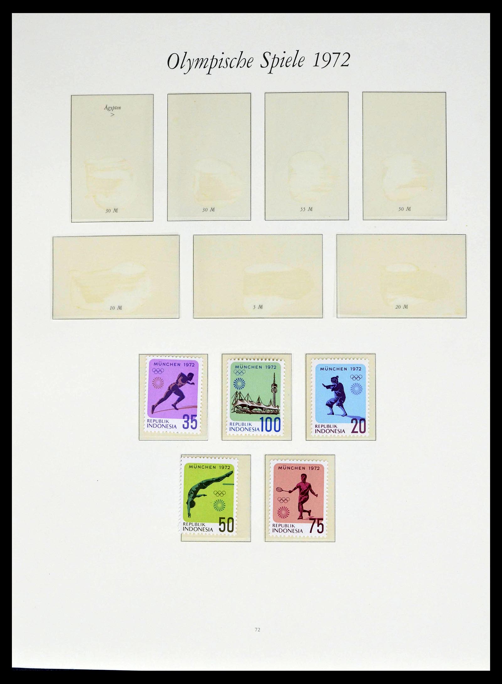 39237 0016 - Postzegelverzameling 39237 Olympische Spelen 1972.