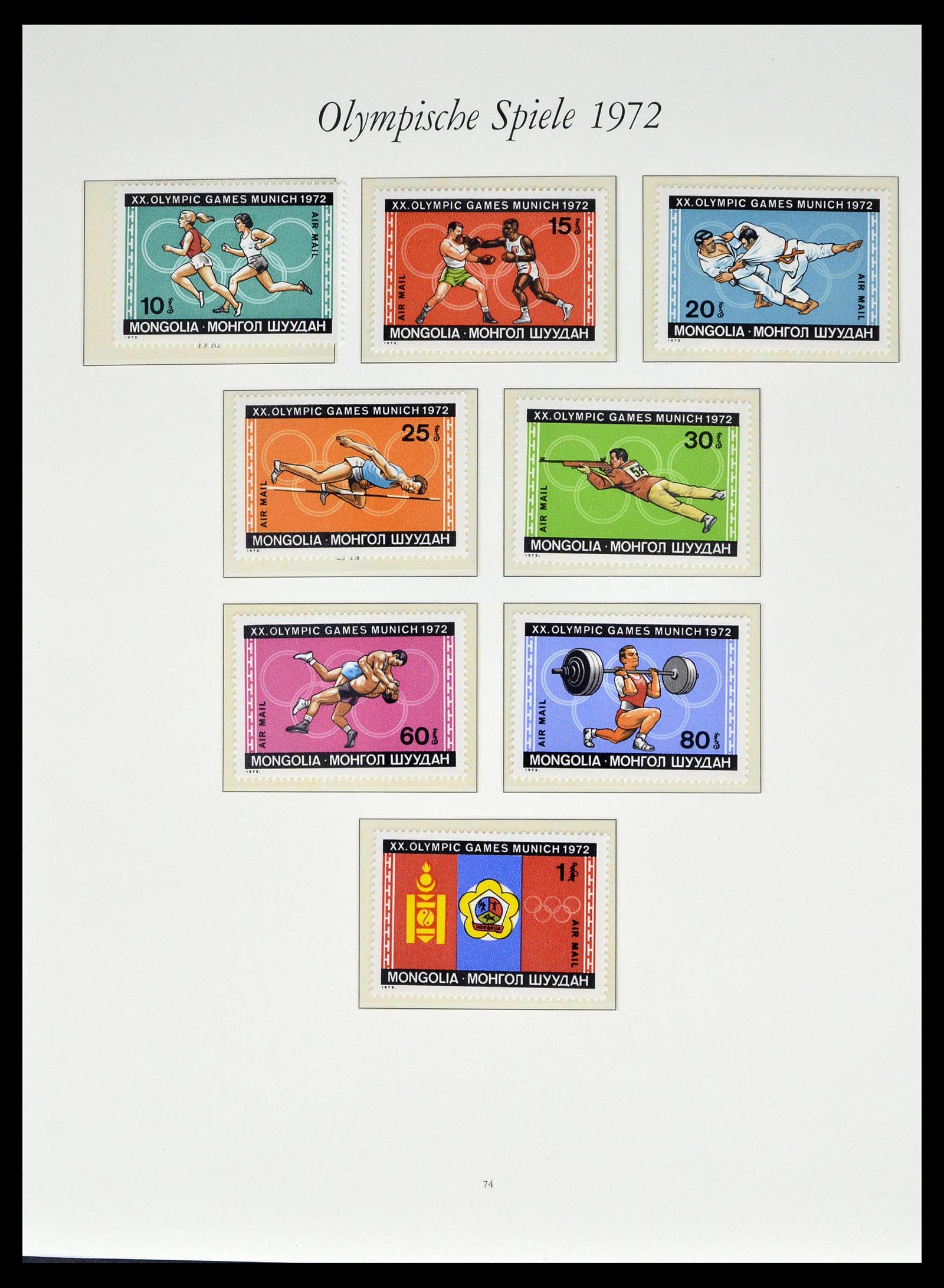39237 0018 - Stamp collection 39237 Olympics 1972.
