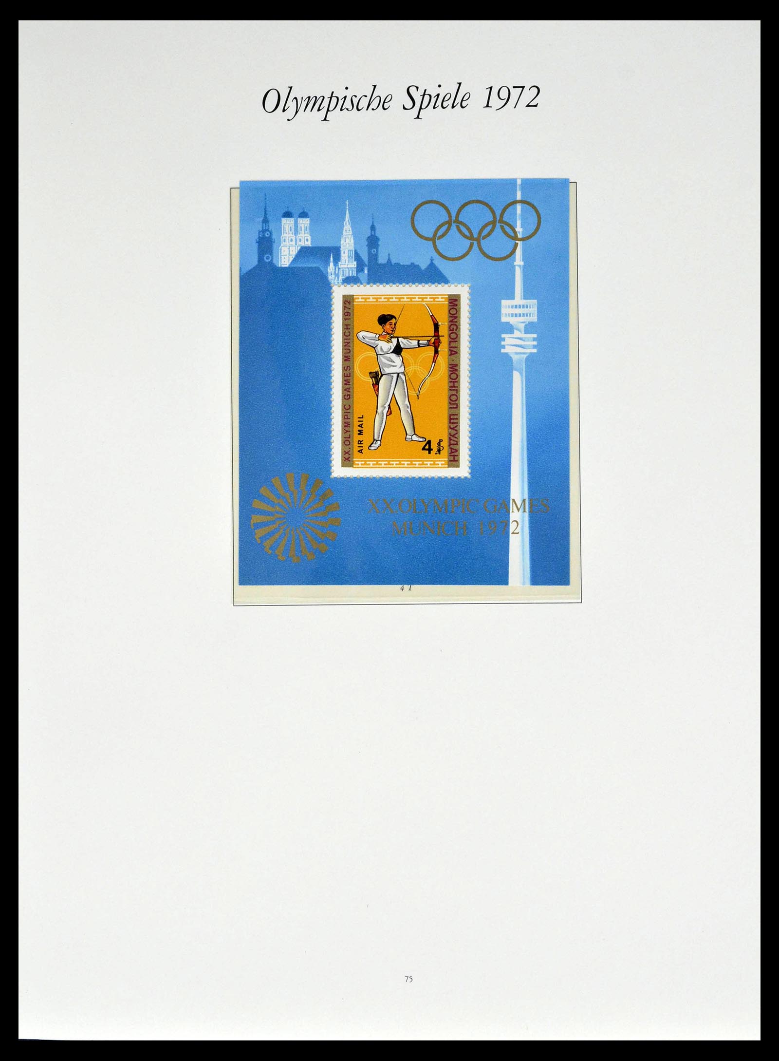 39237 0019 - Postzegelverzameling 39237 Olympische Spelen 1972.
