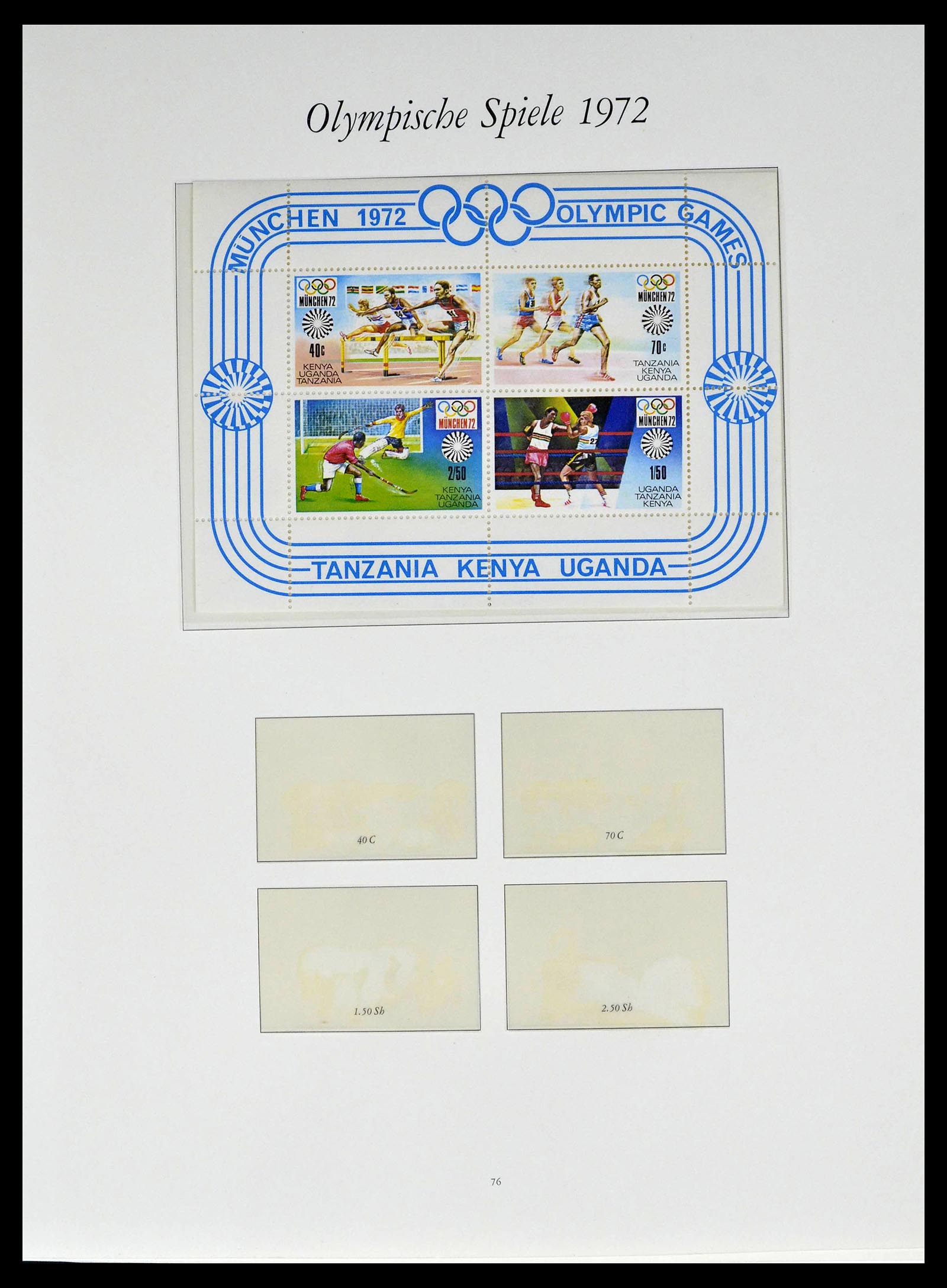 39237 0020 - Stamp collection 39237 Olympics 1972.
