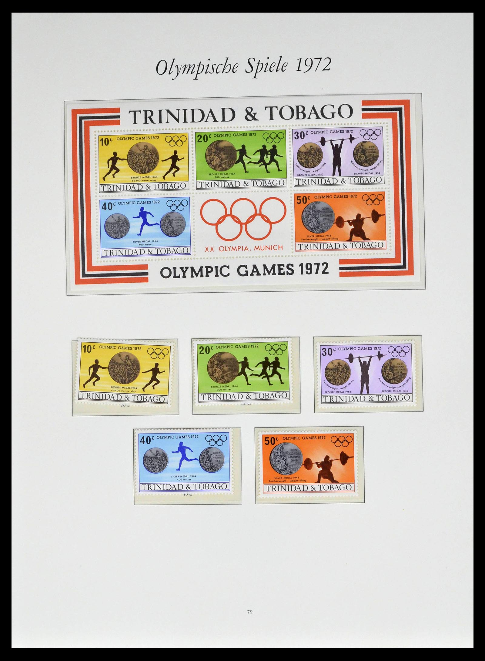 39237 0023 - Postzegelverzameling 39237 Olympische Spelen 1972.