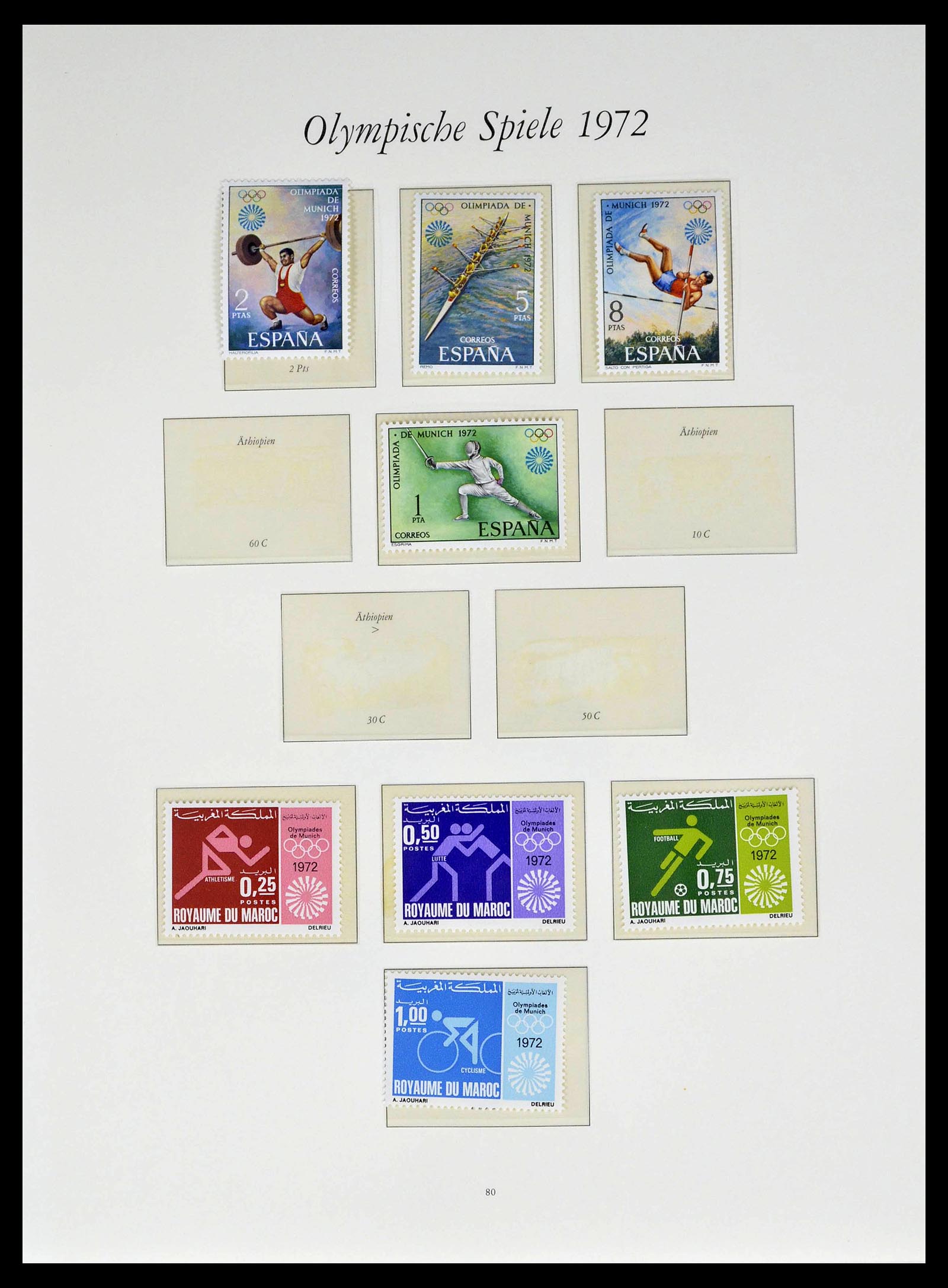 39237 0024 - Postzegelverzameling 39237 Olympische Spelen 1972.