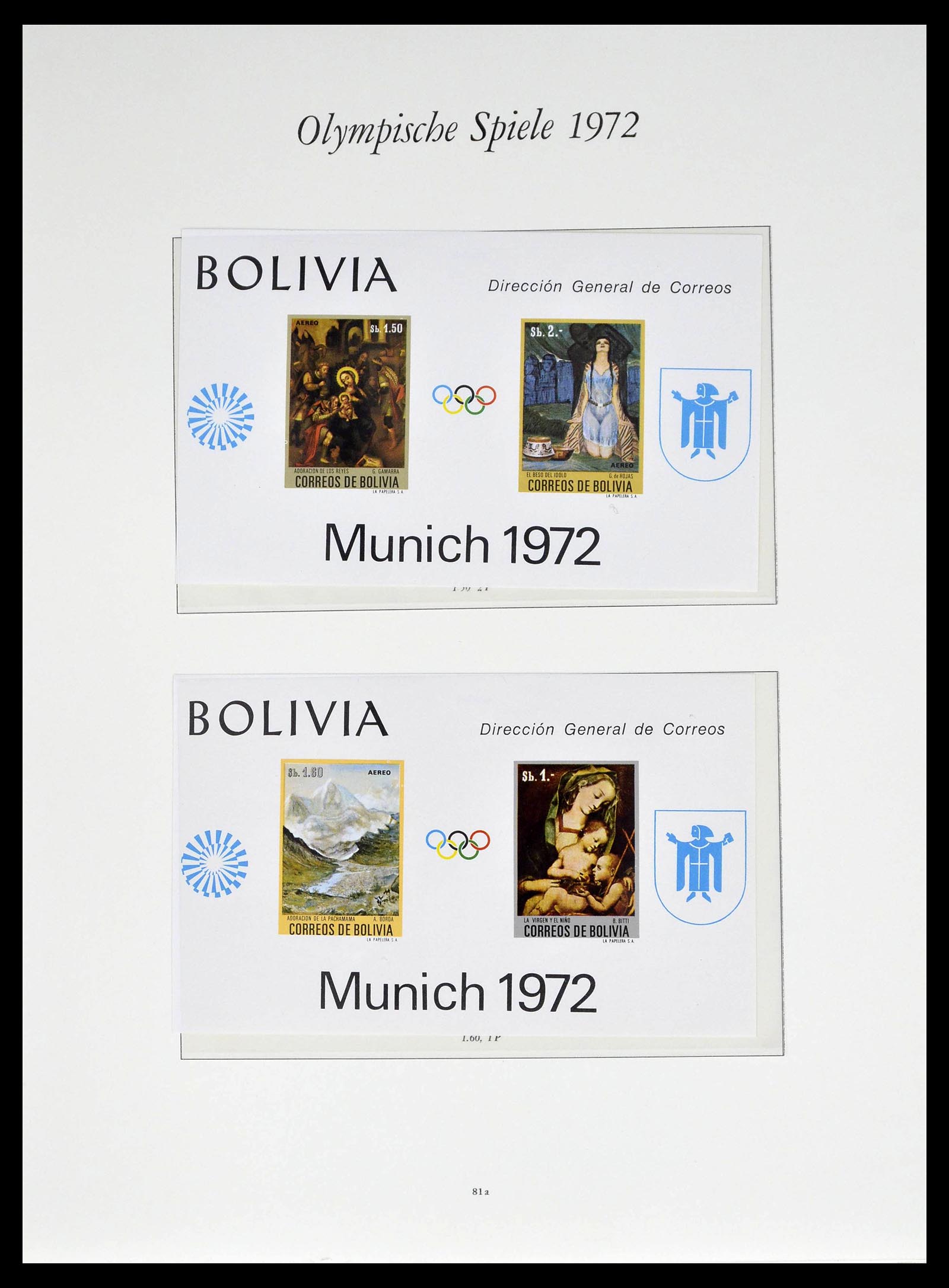 39237 0026 - Stamp collection 39237 Olympics 1972.