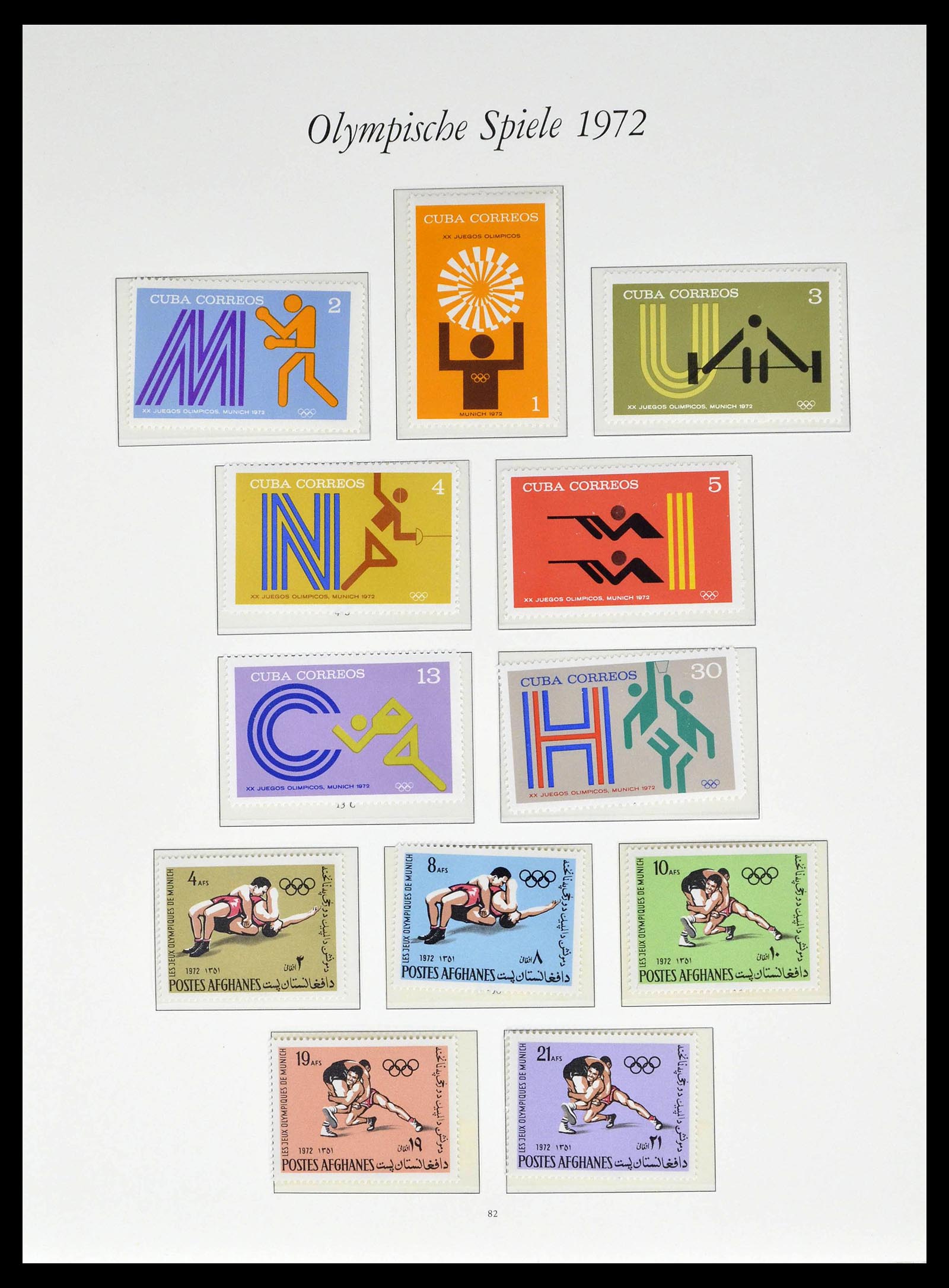 39237 0027 - Postzegelverzameling 39237 Olympische Spelen 1972.