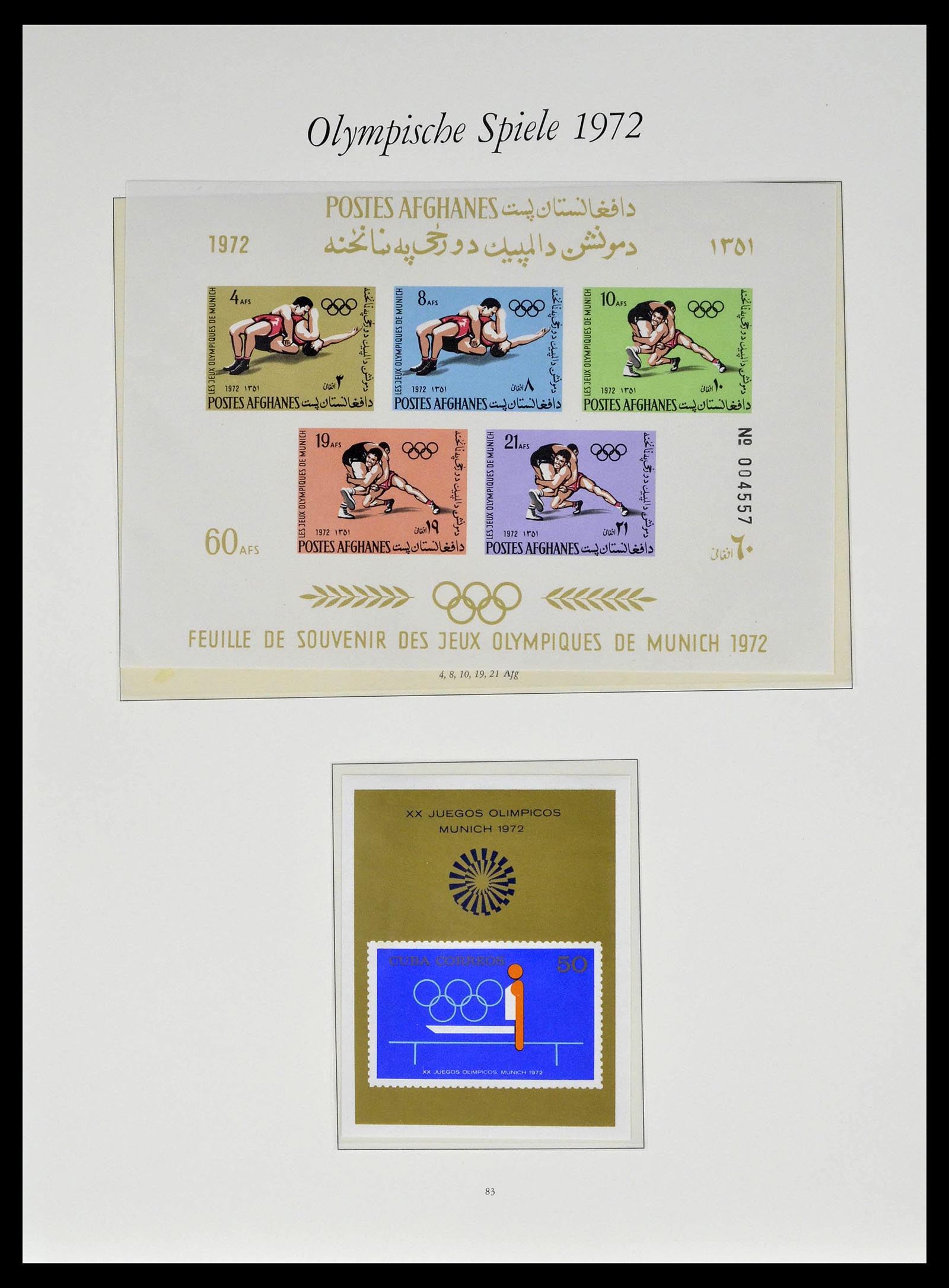 39237 0028 - Postzegelverzameling 39237 Olympische Spelen 1972.