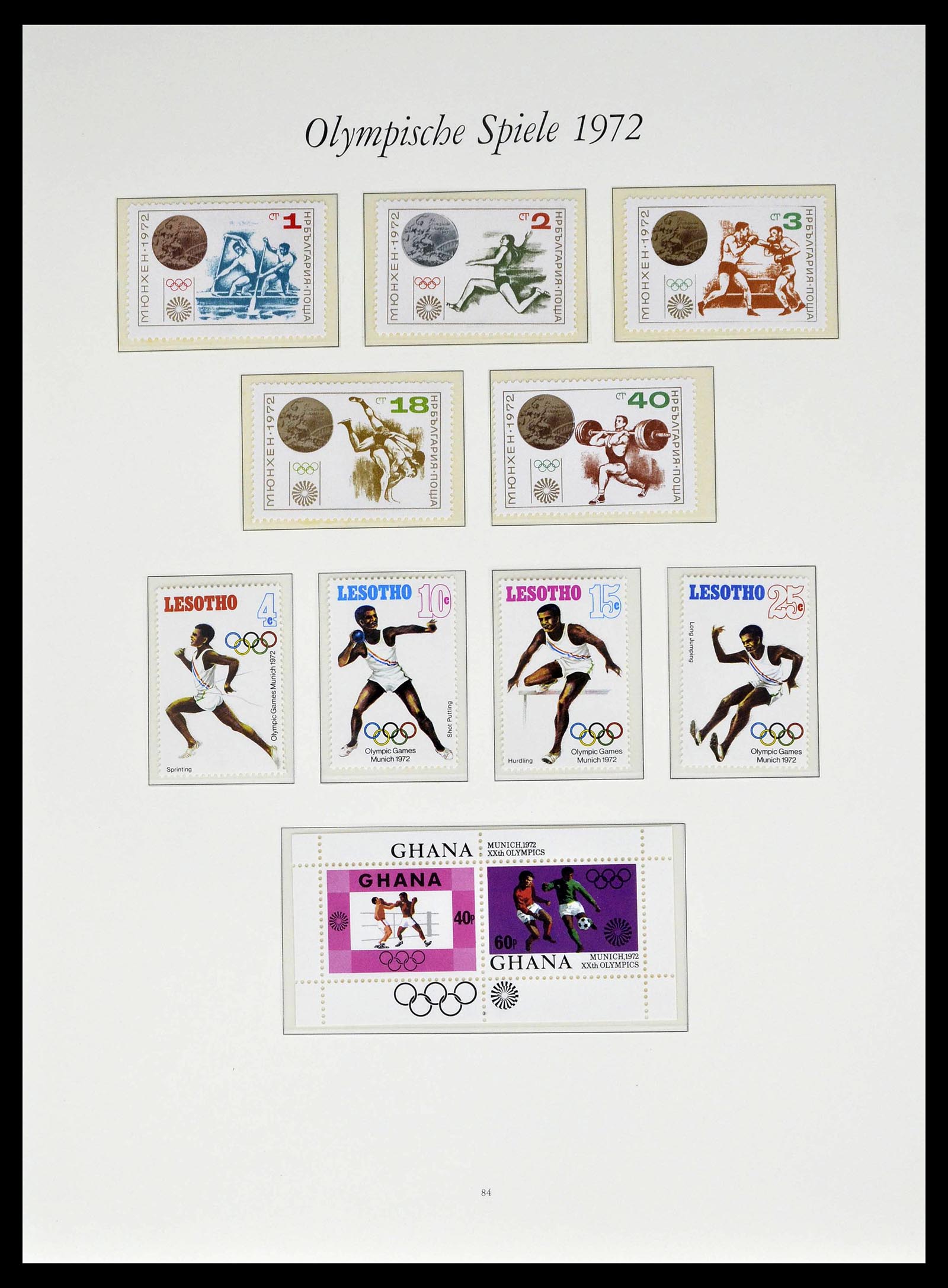 39237 0029 - Stamp collection 39237 Olympics 1972.