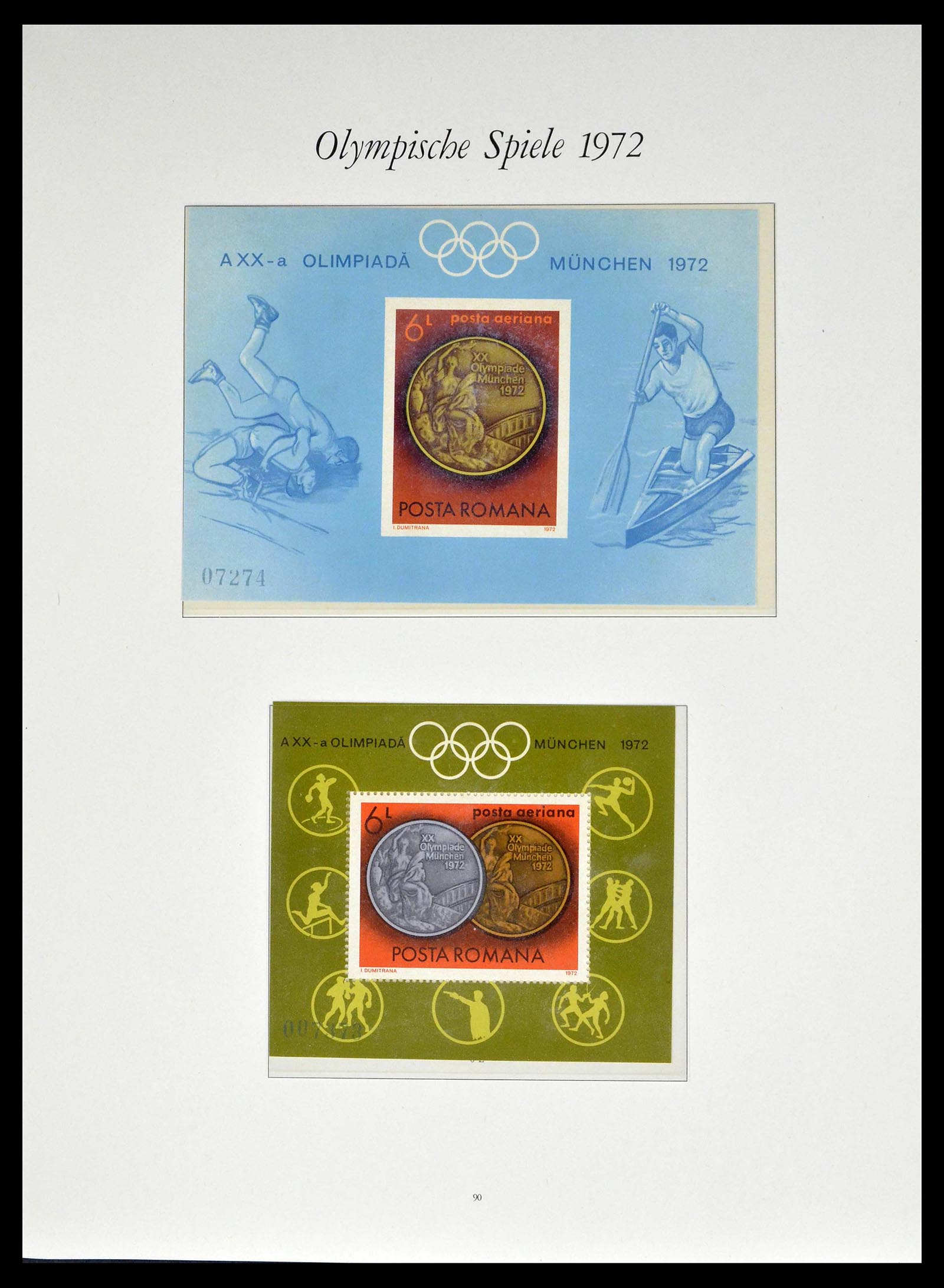 39237 0034 - Stamp collection 39237 Olympics 1972.