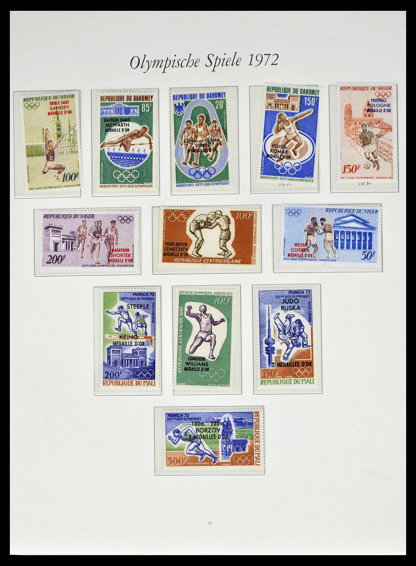 39237 0039 - Stamp collection 39237 Olympics 1972.