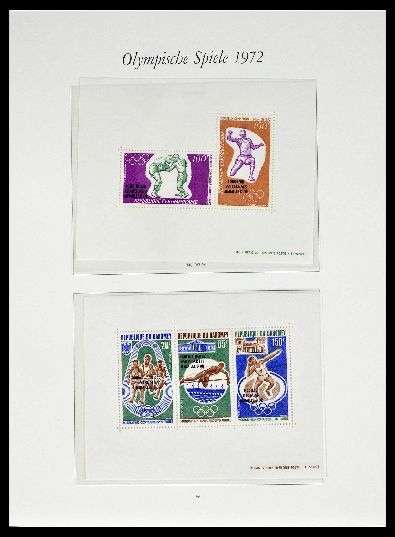 39237 0040 - Postzegelverzameling 39237 Olympische Spelen 1972.