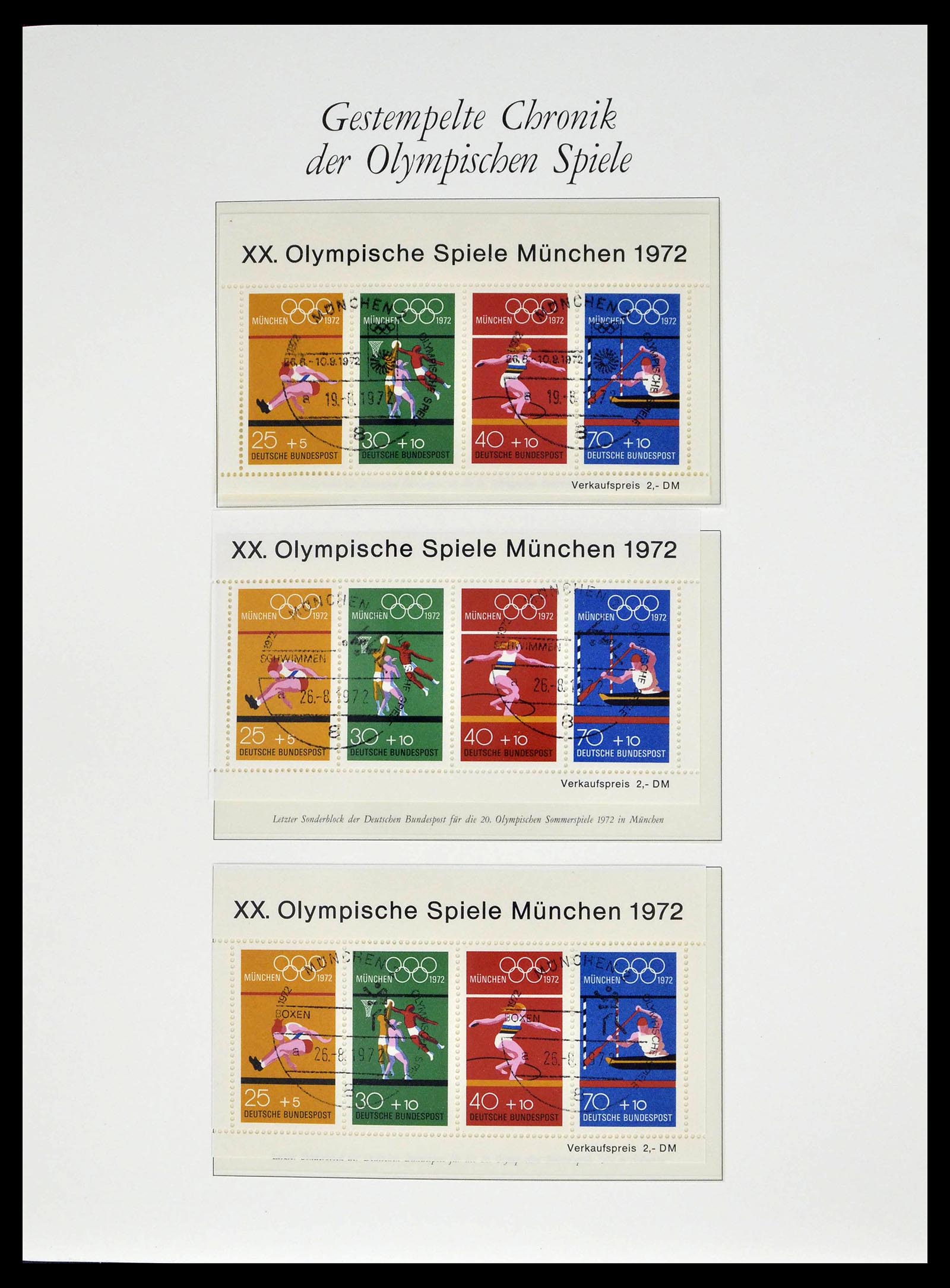 39237 0044 - Postzegelverzameling 39237 Olympische Spelen 1972.