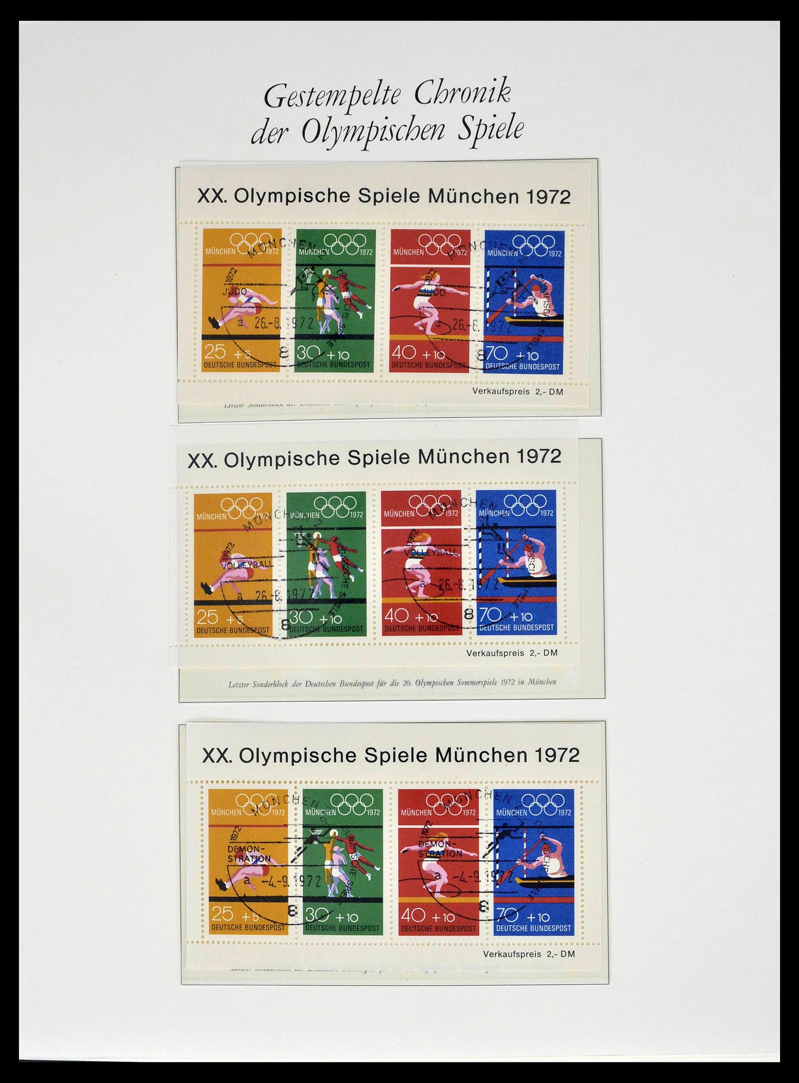 39237 0045 - Stamp collection 39237 Olympics 1972.