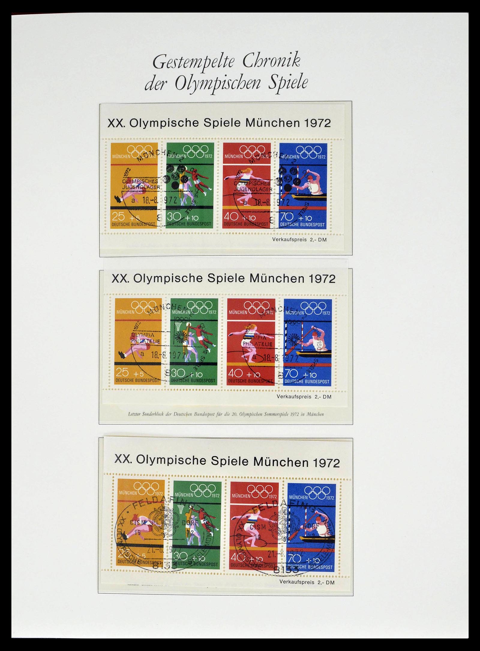 39237 0049 - Postzegelverzameling 39237 Olympische Spelen 1972.