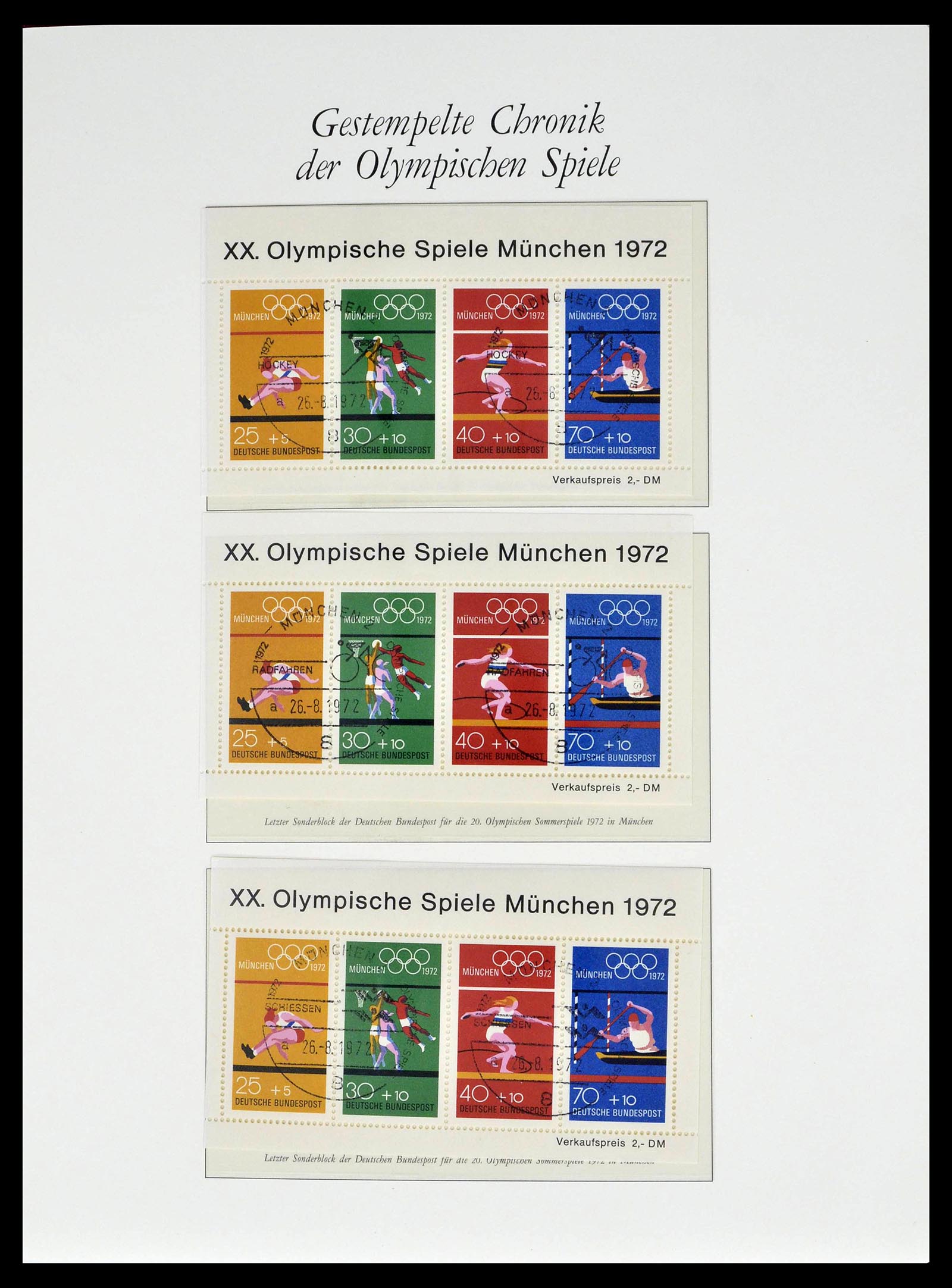 39237 0050 - Postzegelverzameling 39237 Olympische Spelen 1972.