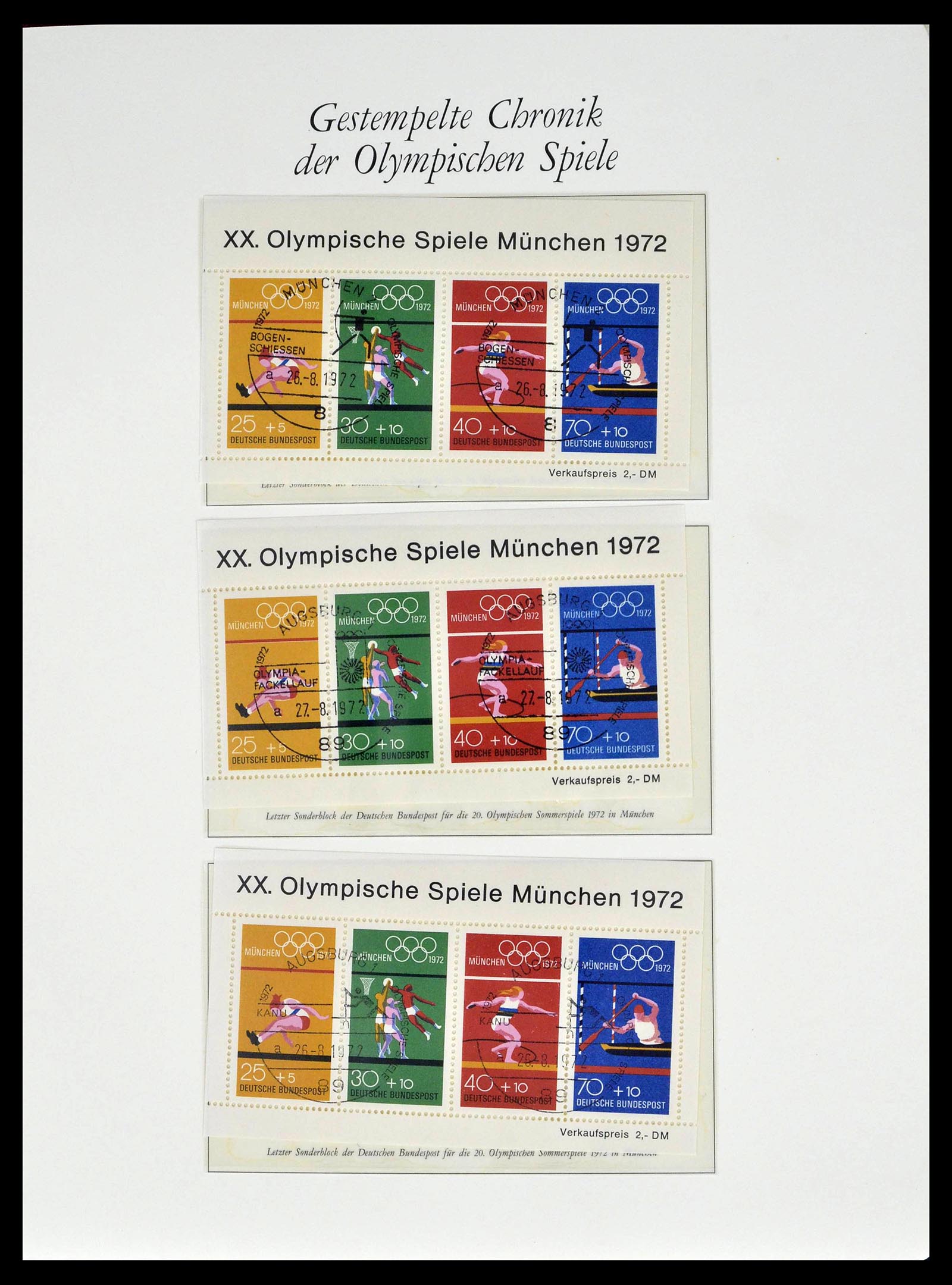 39237 0051 - Stamp collection 39237 Olympics 1972.