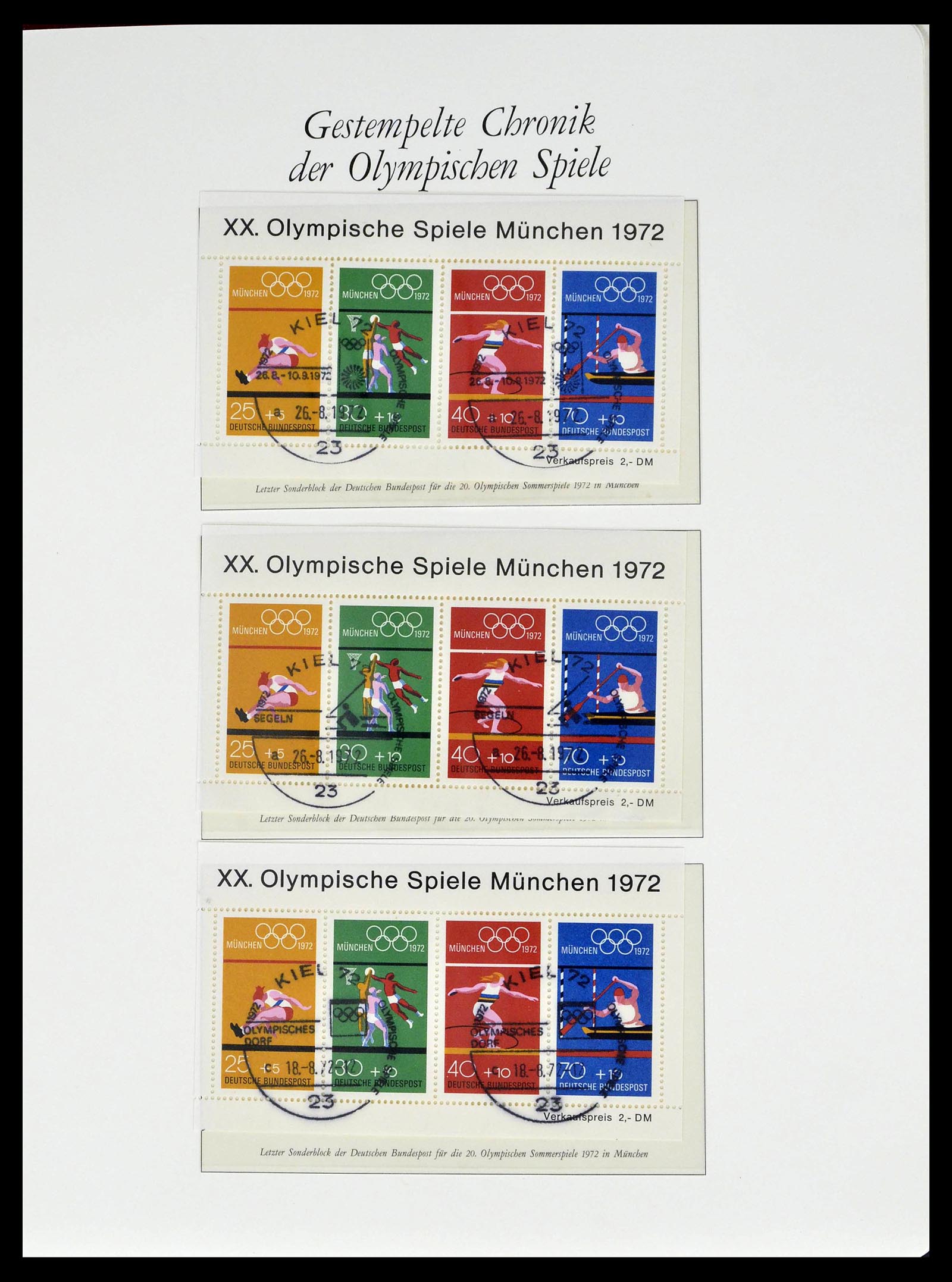 39237 0056 - Stamp collection 39237 Olympics 1972.