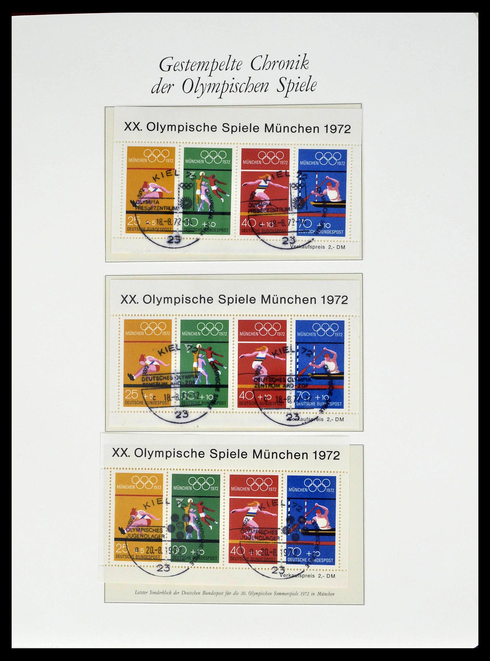 39237 0057 - Stamp collection 39237 Olympics 1972.