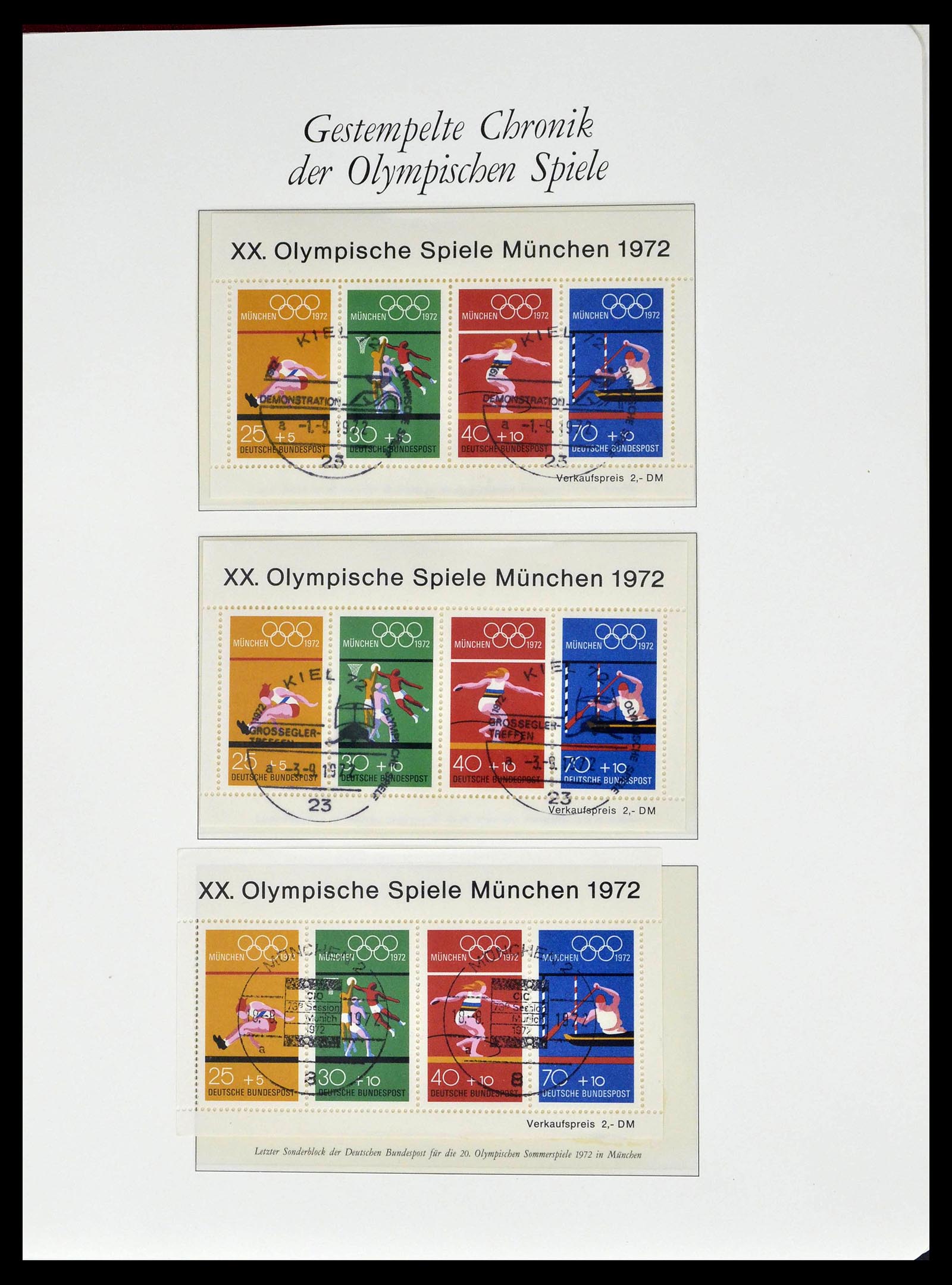 39237 0059 - Stamp collection 39237 Olympics 1972.