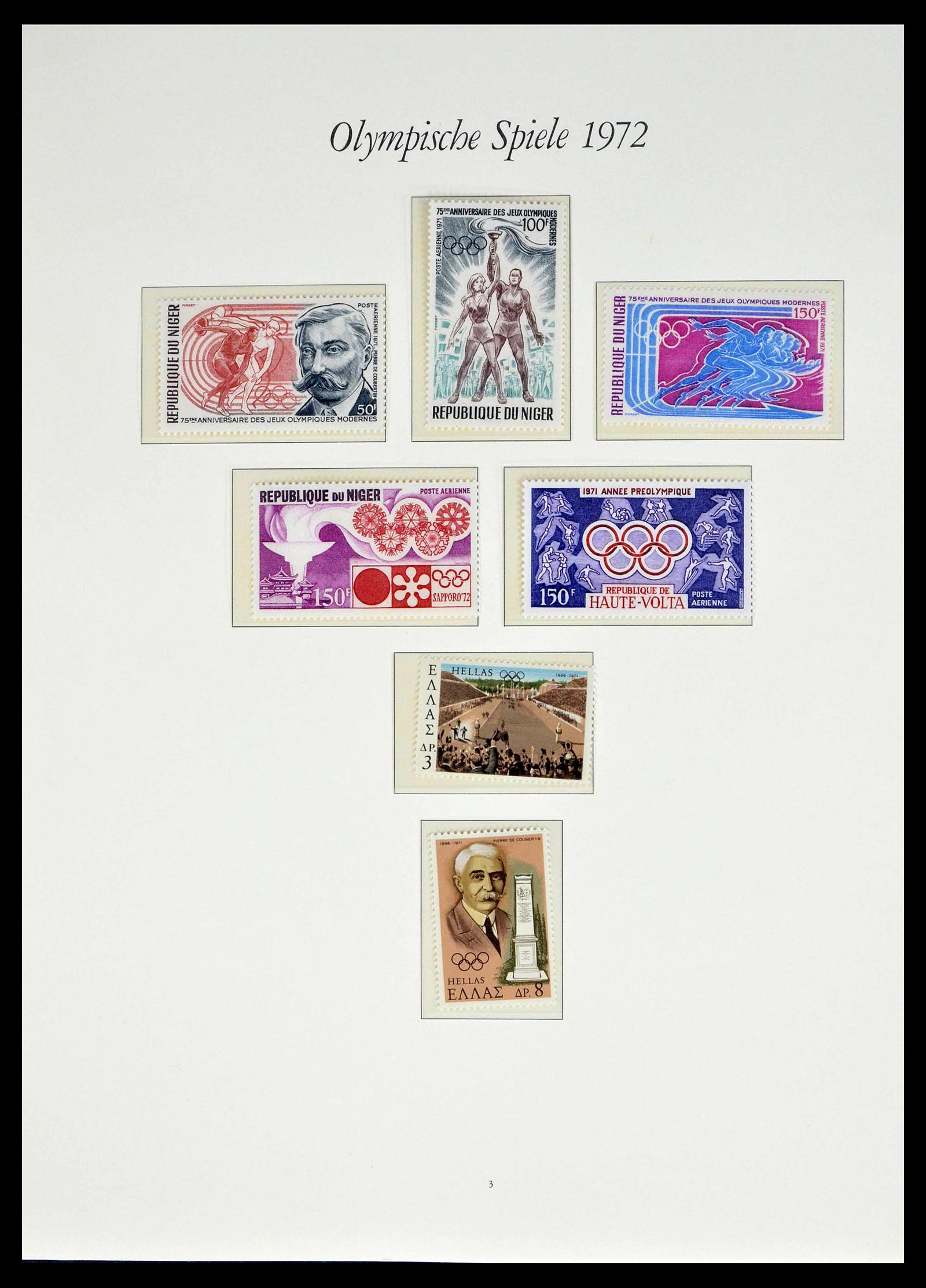 39237 0063 - Stamp collection 39237 Olympics 1972.