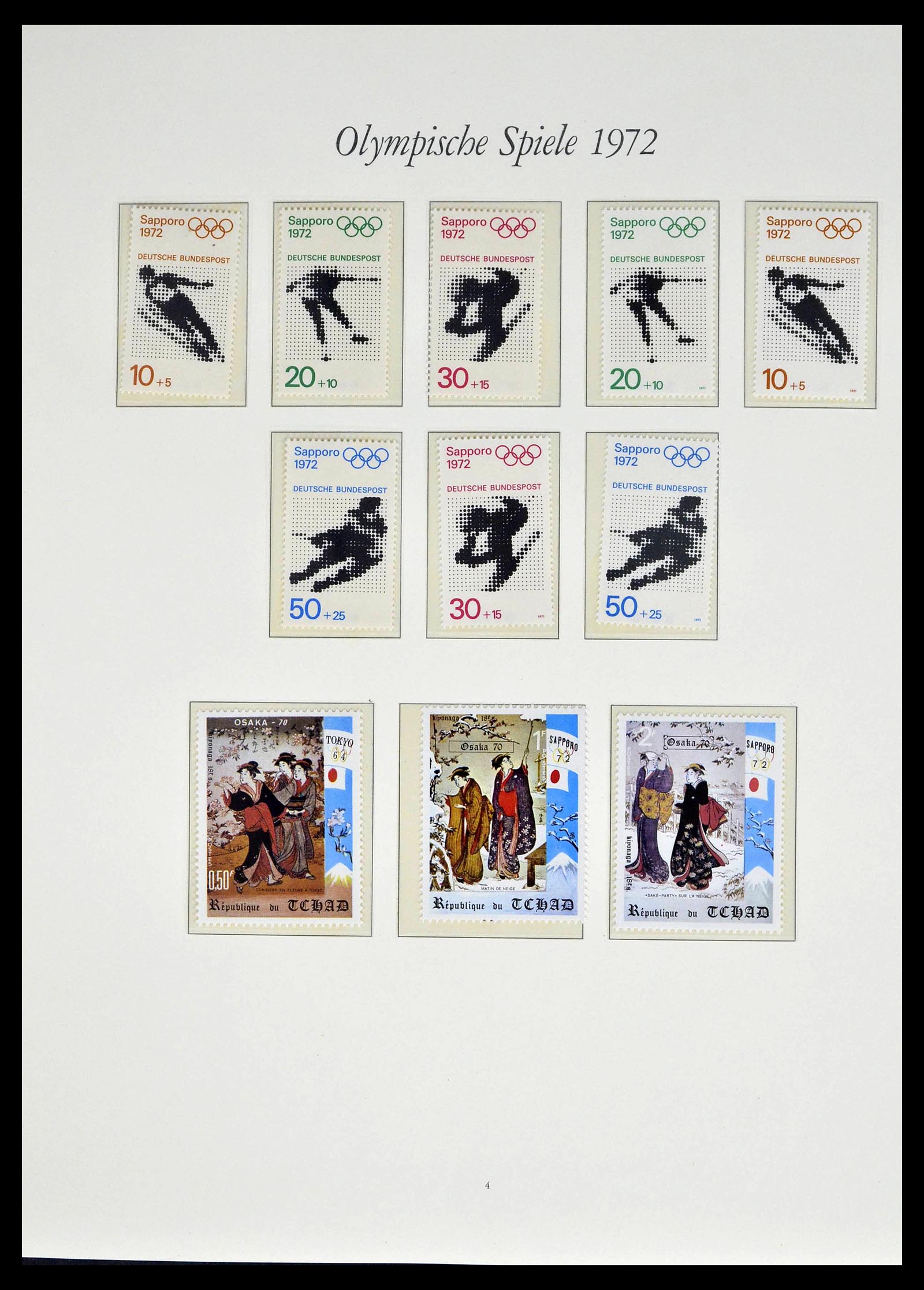 39237 0064 - Stamp collection 39237 Olympics 1972.