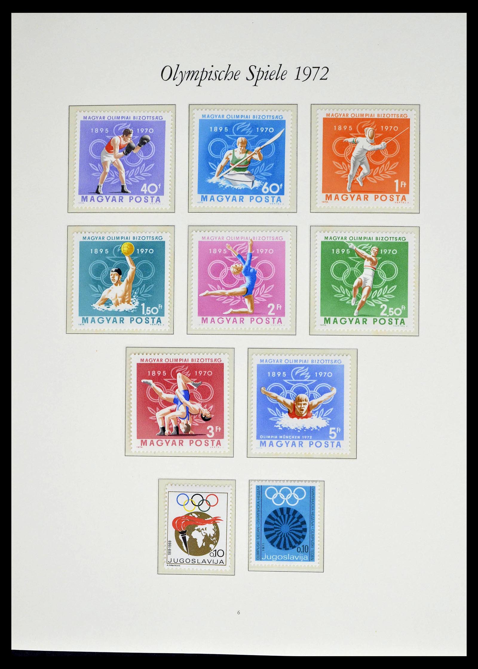 39237 0066 - Stamp collection 39237 Olympics 1972.