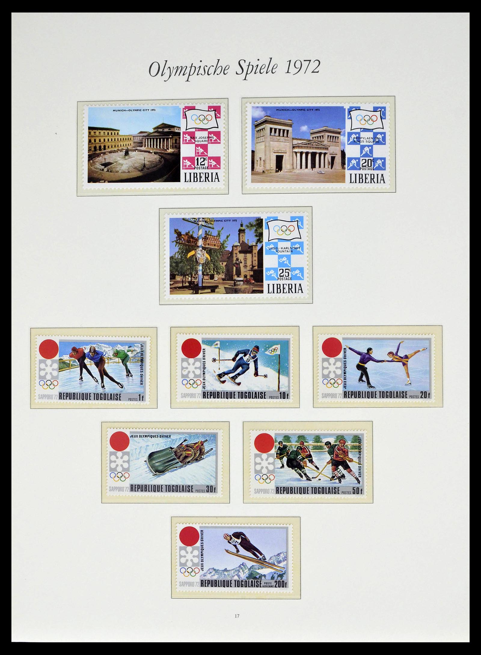 39237 0077 - Stamp collection 39237 Olympics 1972.