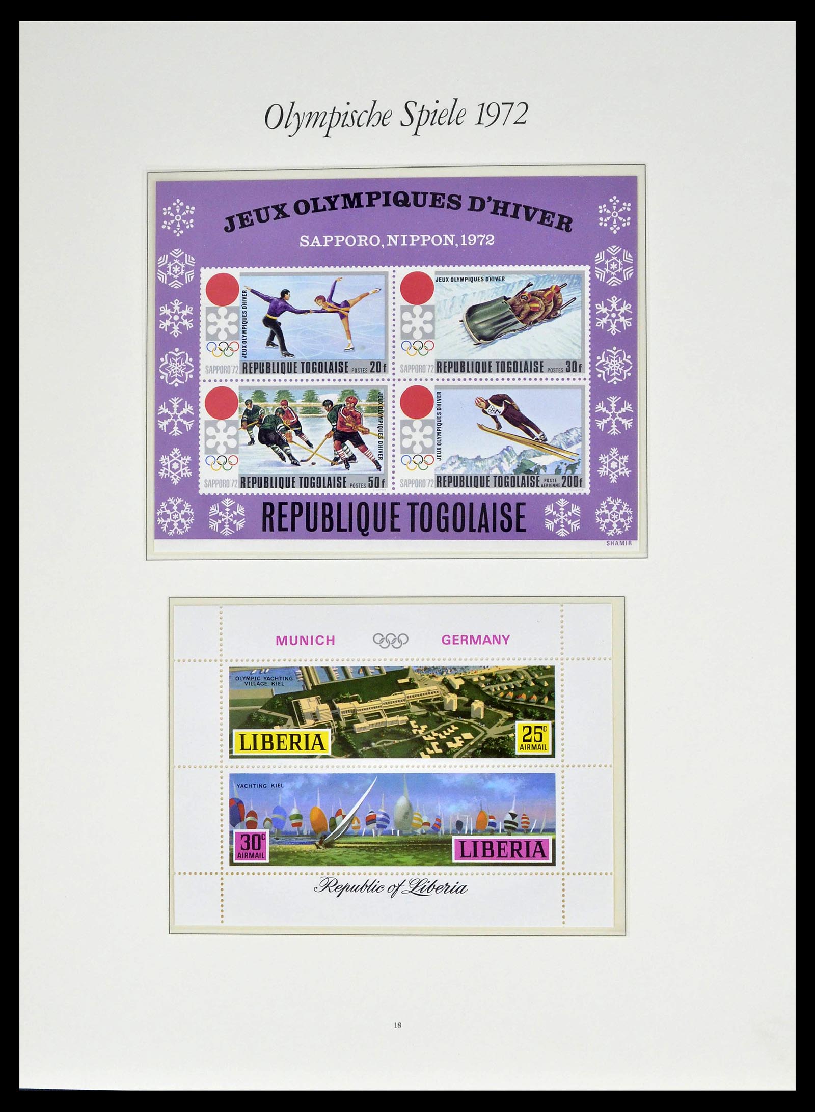39237 0078 - Stamp collection 39237 Olympics 1972.
