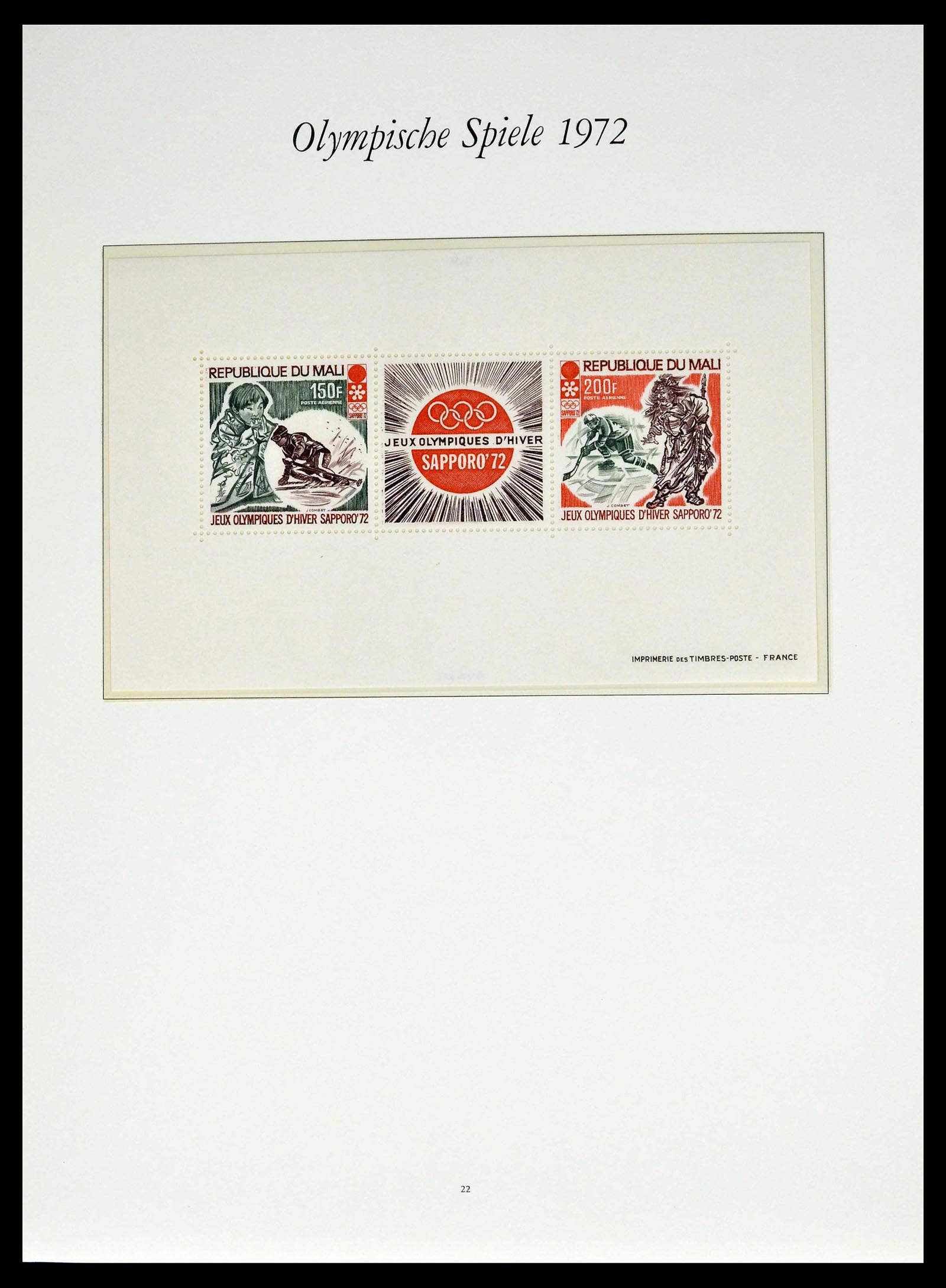 39237 0082 - Stamp collection 39237 Olympics 1972.