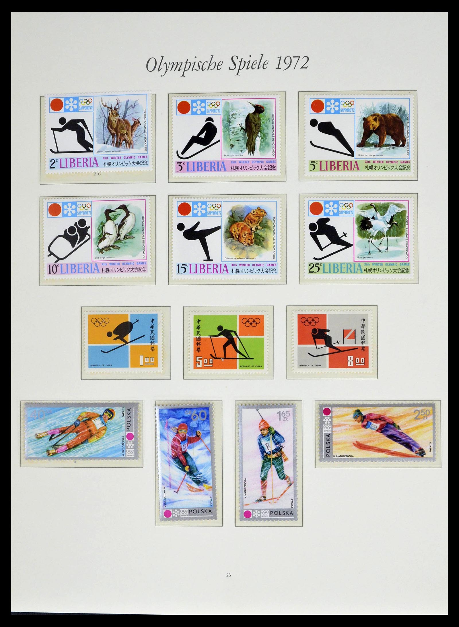 39237 0083 - Stamp collection 39237 Olympics 1972.