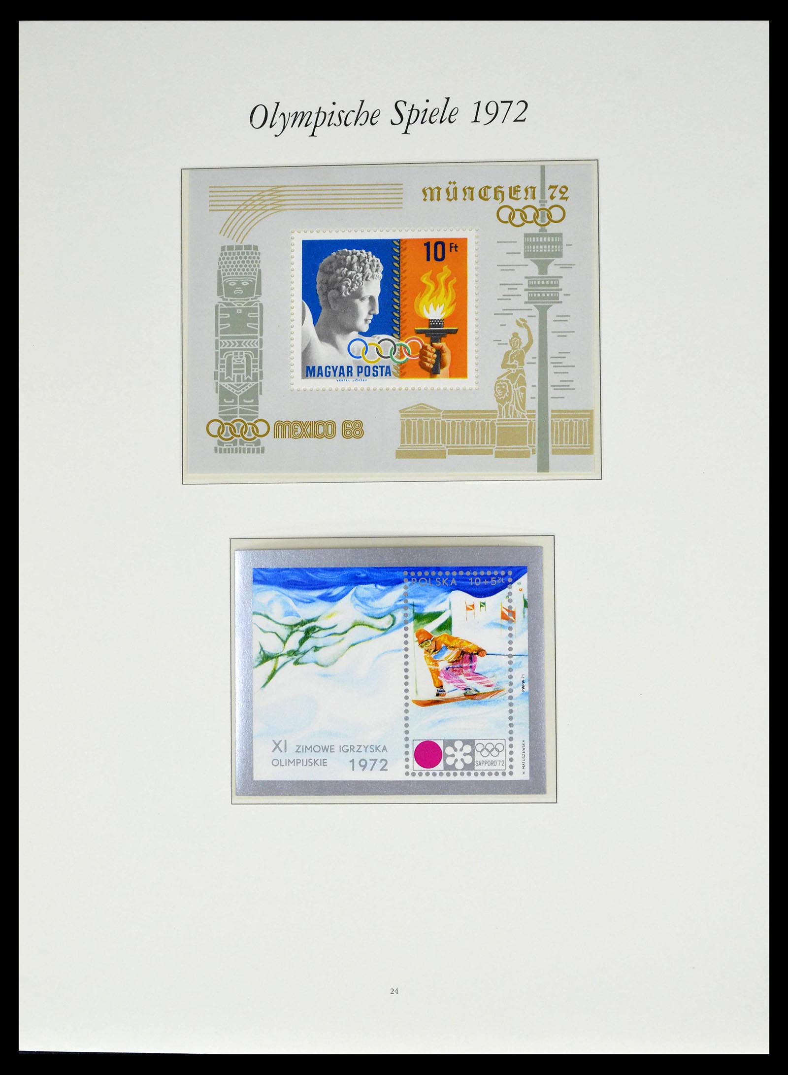 39237 0084 - Stamp collection 39237 Olympics 1972.