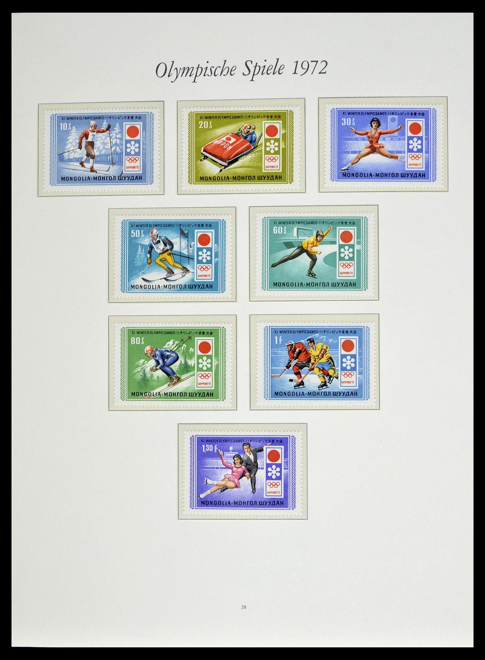 39237 0087 - Stamp collection 39237 Olympics 1972.