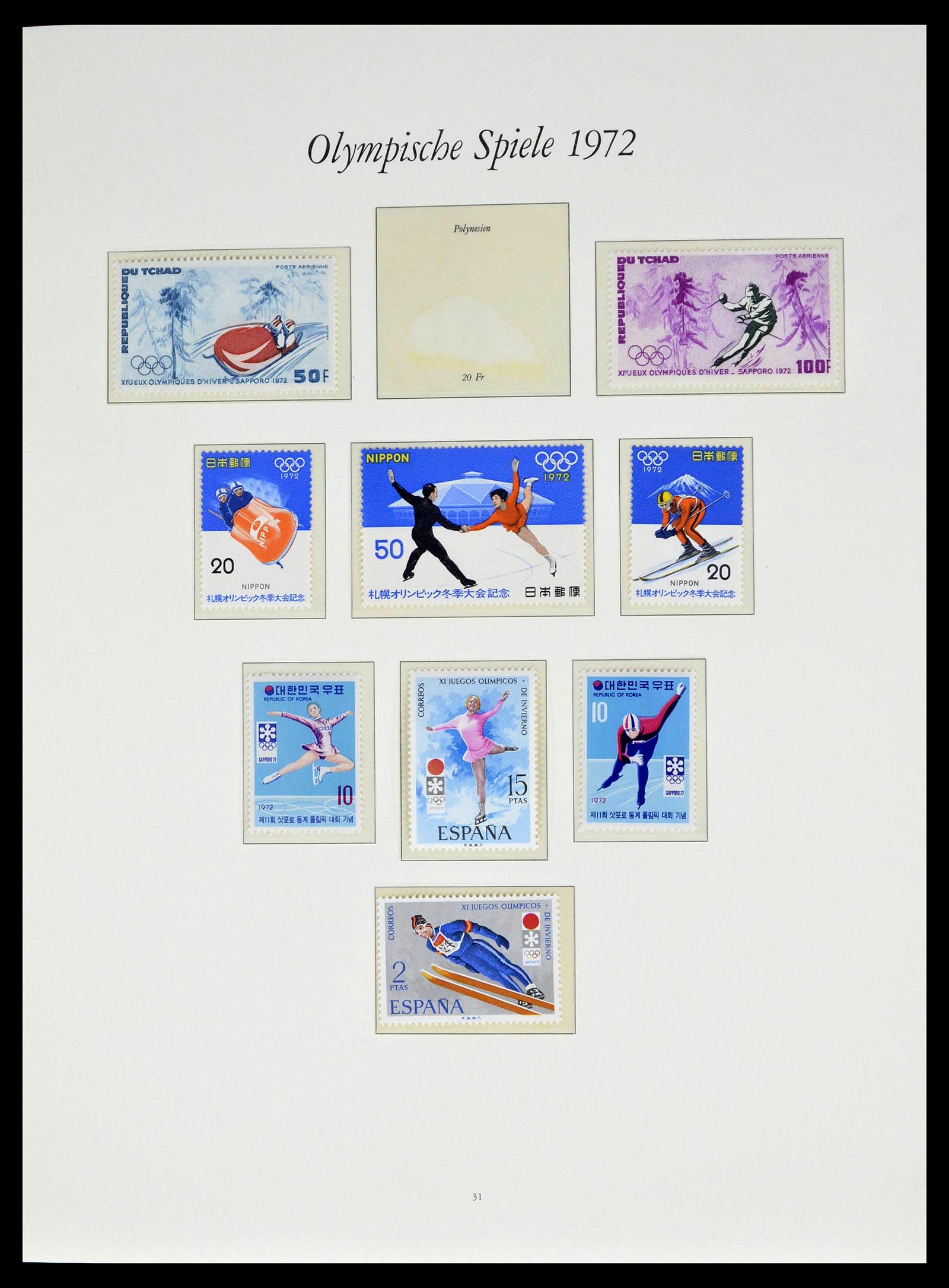39237 0089 - Stamp collection 39237 Olympics 1972.
