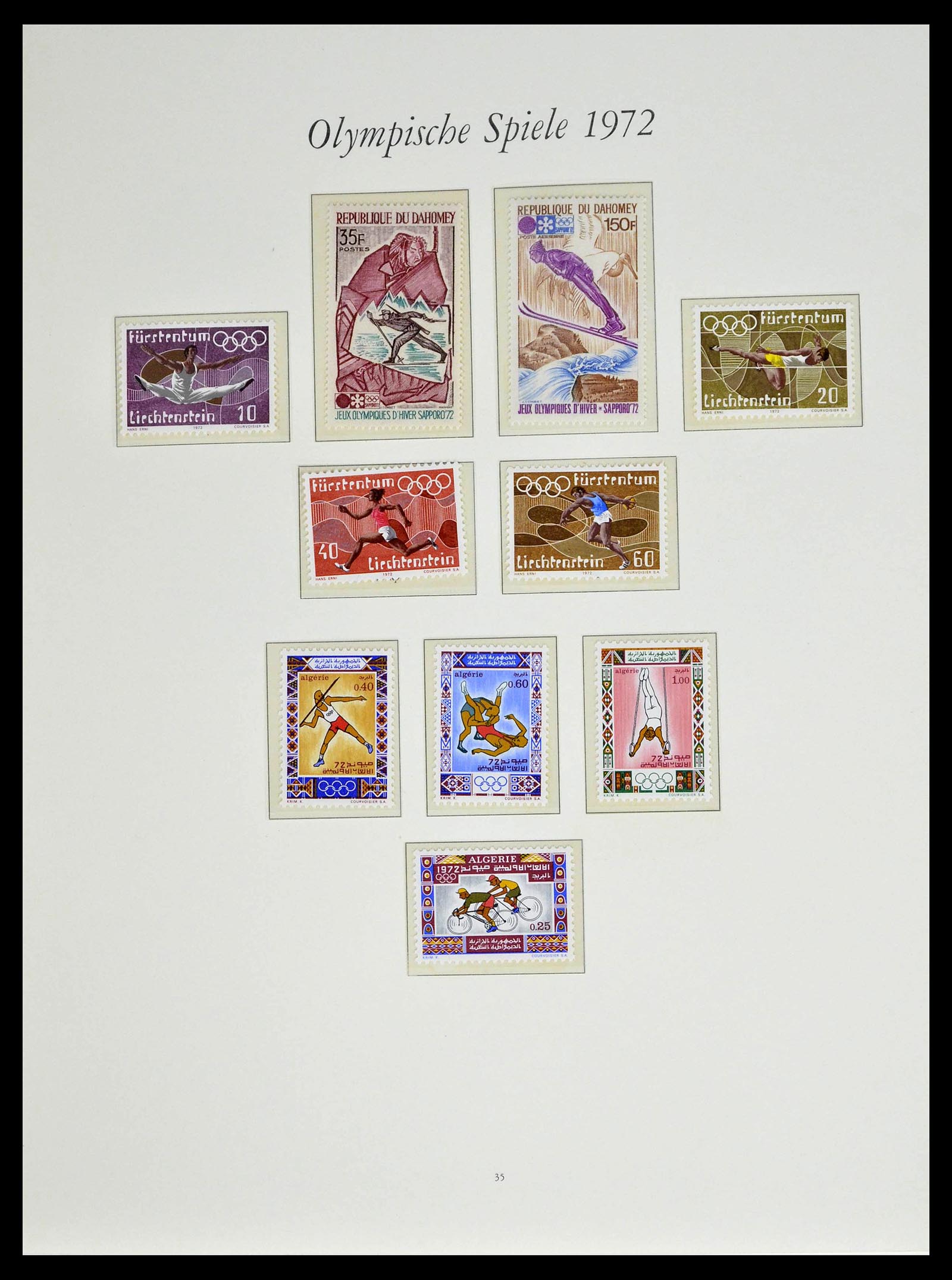 39237 0093 - Stamp collection 39237 Olympics 1972.