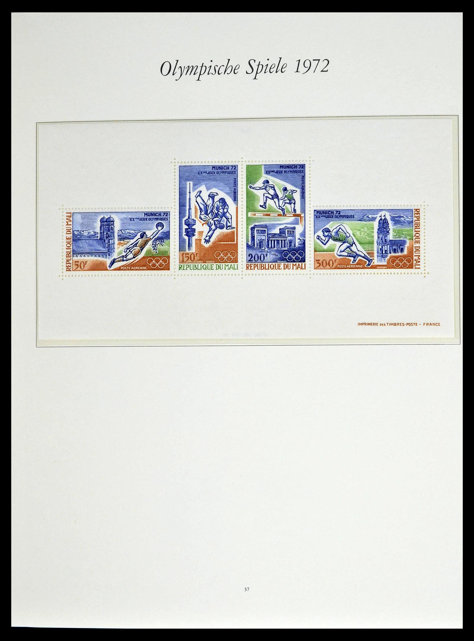 39237 0095 - Stamp collection 39237 Olympics 1972.