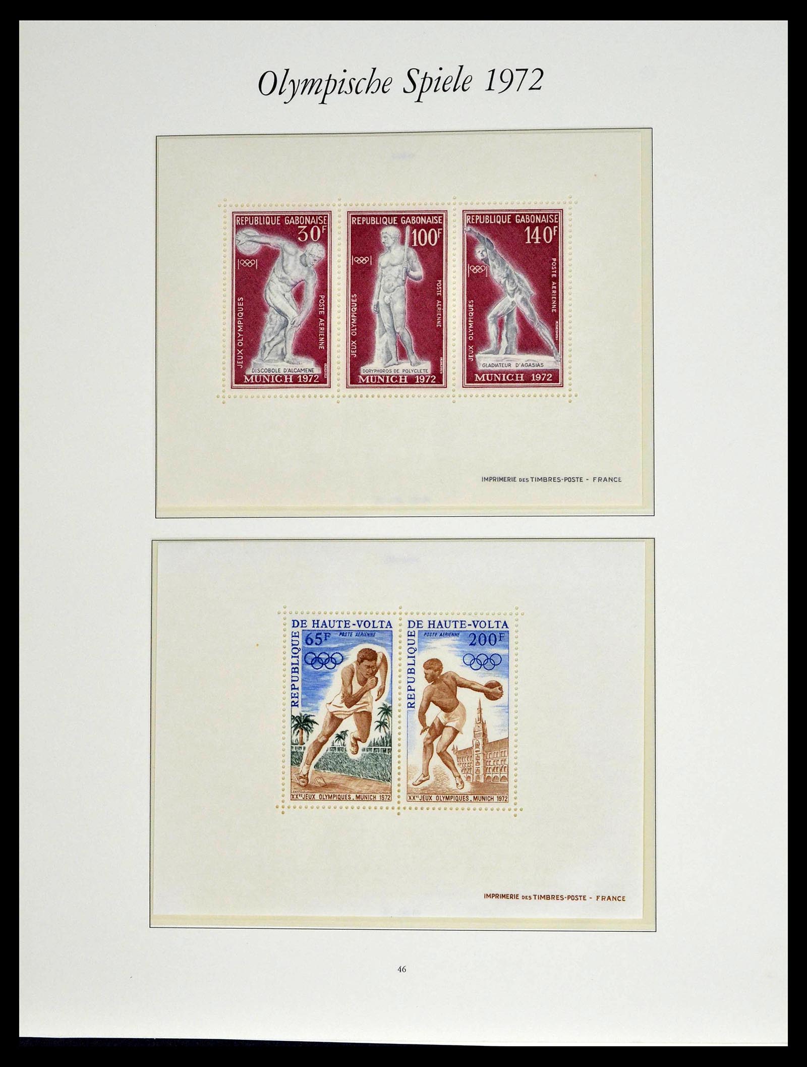 39237 0101 - Stamp collection 39237 Olympics 1972.