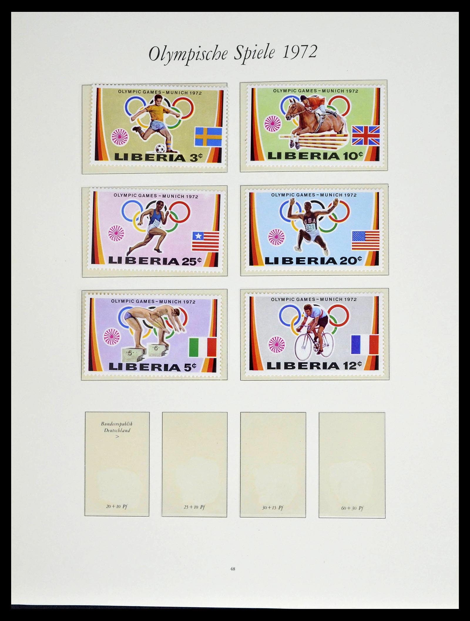39237 0102 - Stamp collection 39237 Olympics 1972.