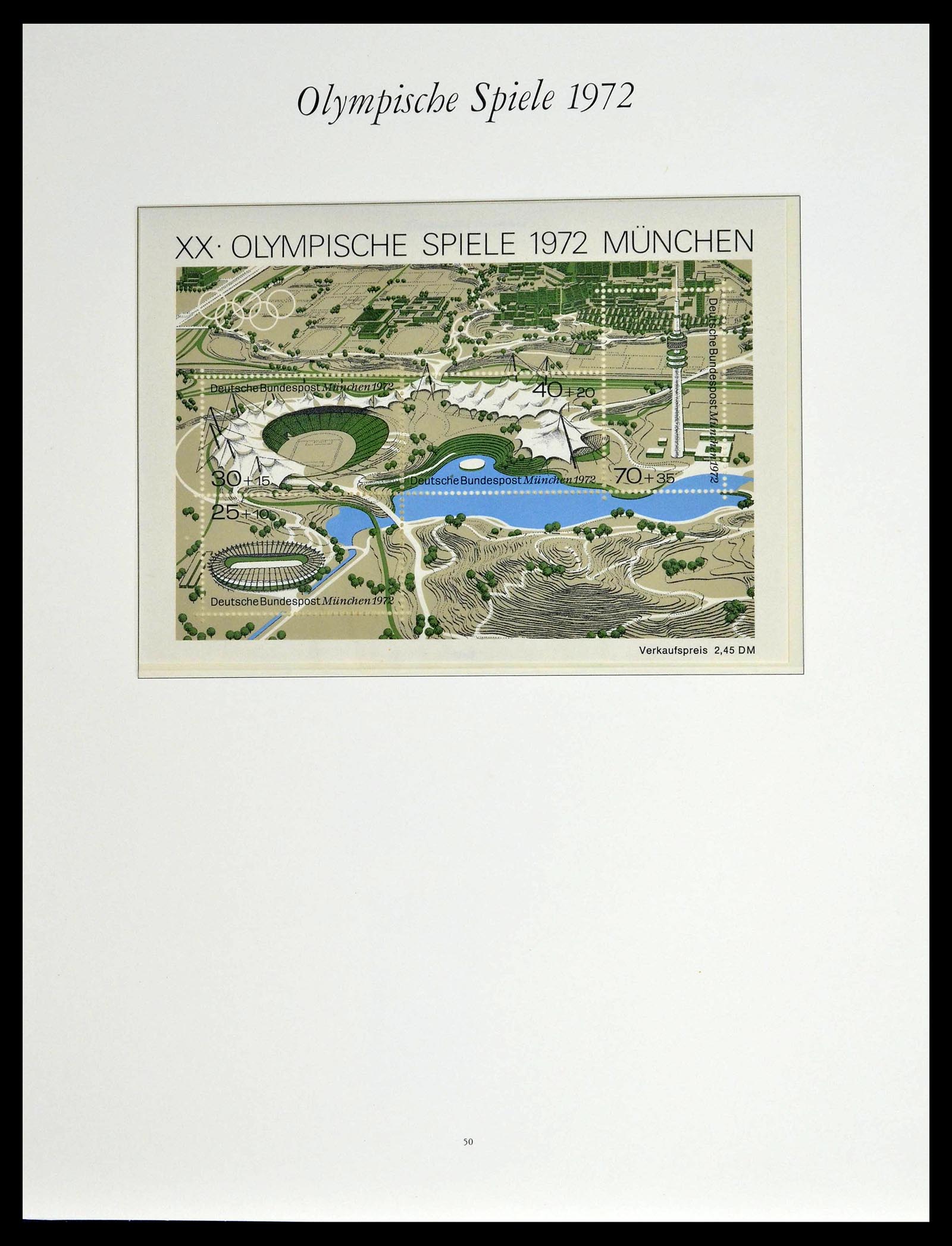 39237 0105 - Stamp collection 39237 Olympics 1972.