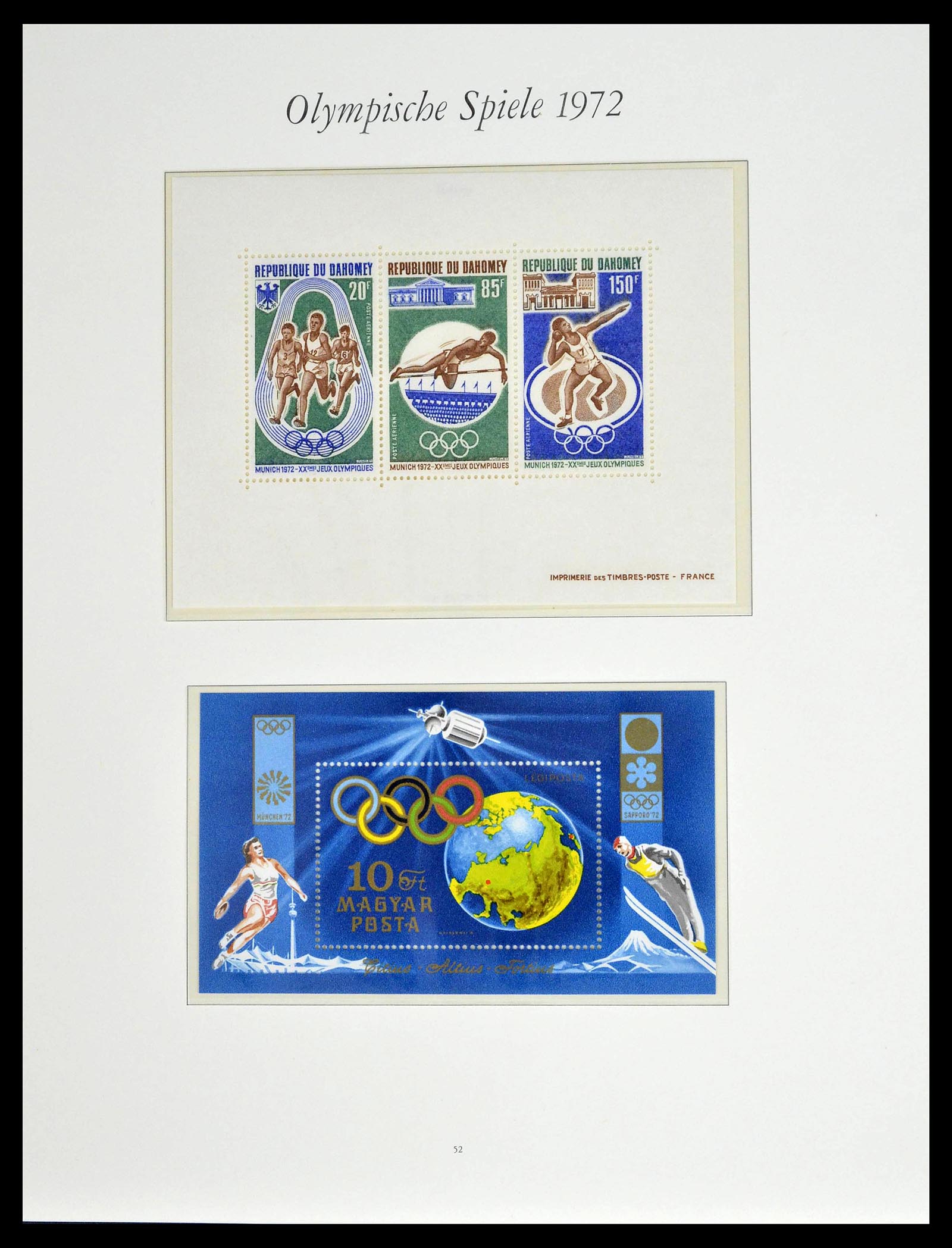 39237 0107 - Stamp collection 39237 Olympics 1972.