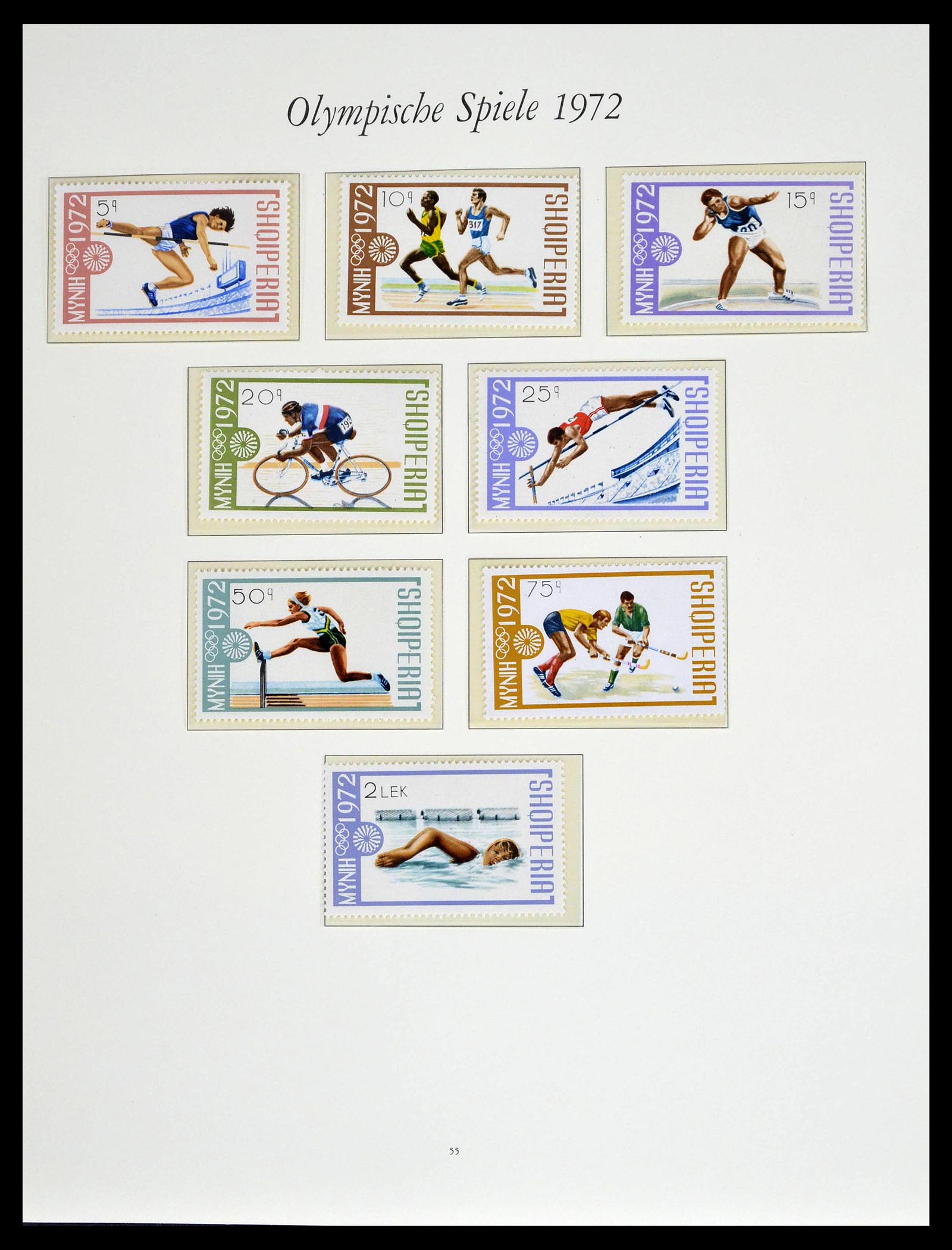 39237 0110 - Stamp collection 39237 Olympics 1972.