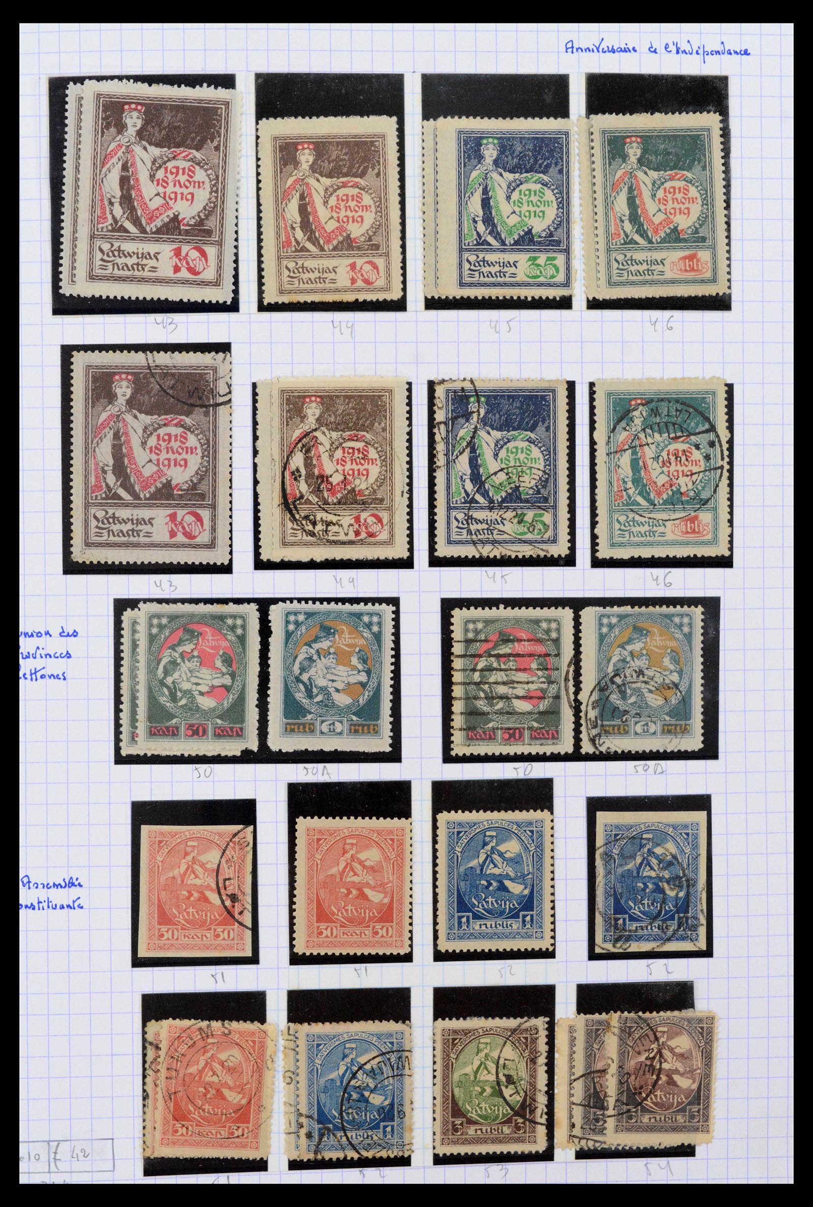 39238 0005 - Stamp collection 39238 Latvia 1919-2008.